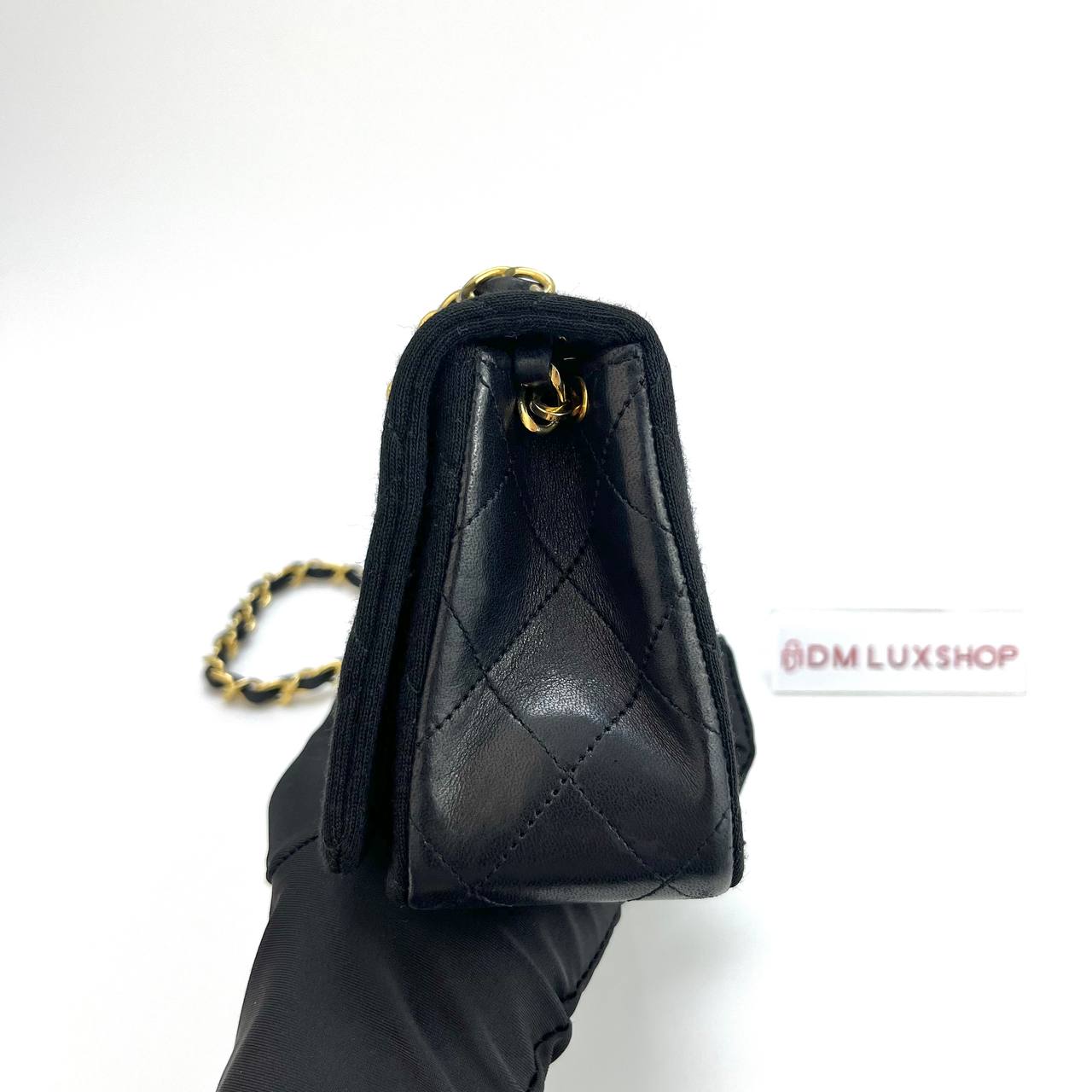Chanel Cotton Lambskin Flap Bag GHW (Serial 1, Y: 1990)