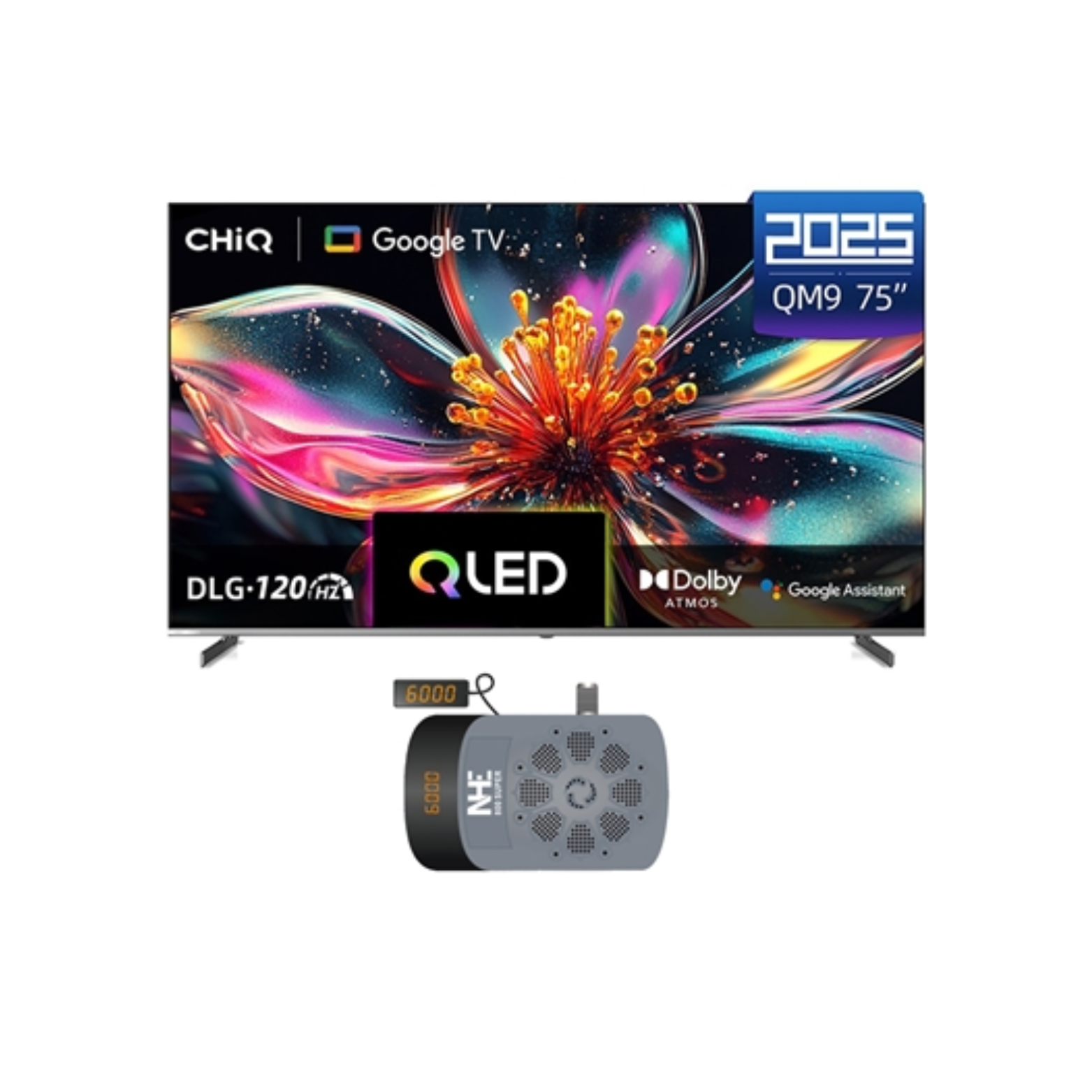 CHiQ U75QM9 75 Inch 4K QLED Google TV