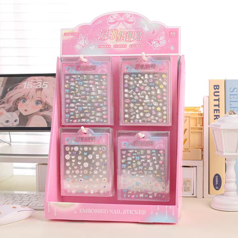 浮雕指甲貼