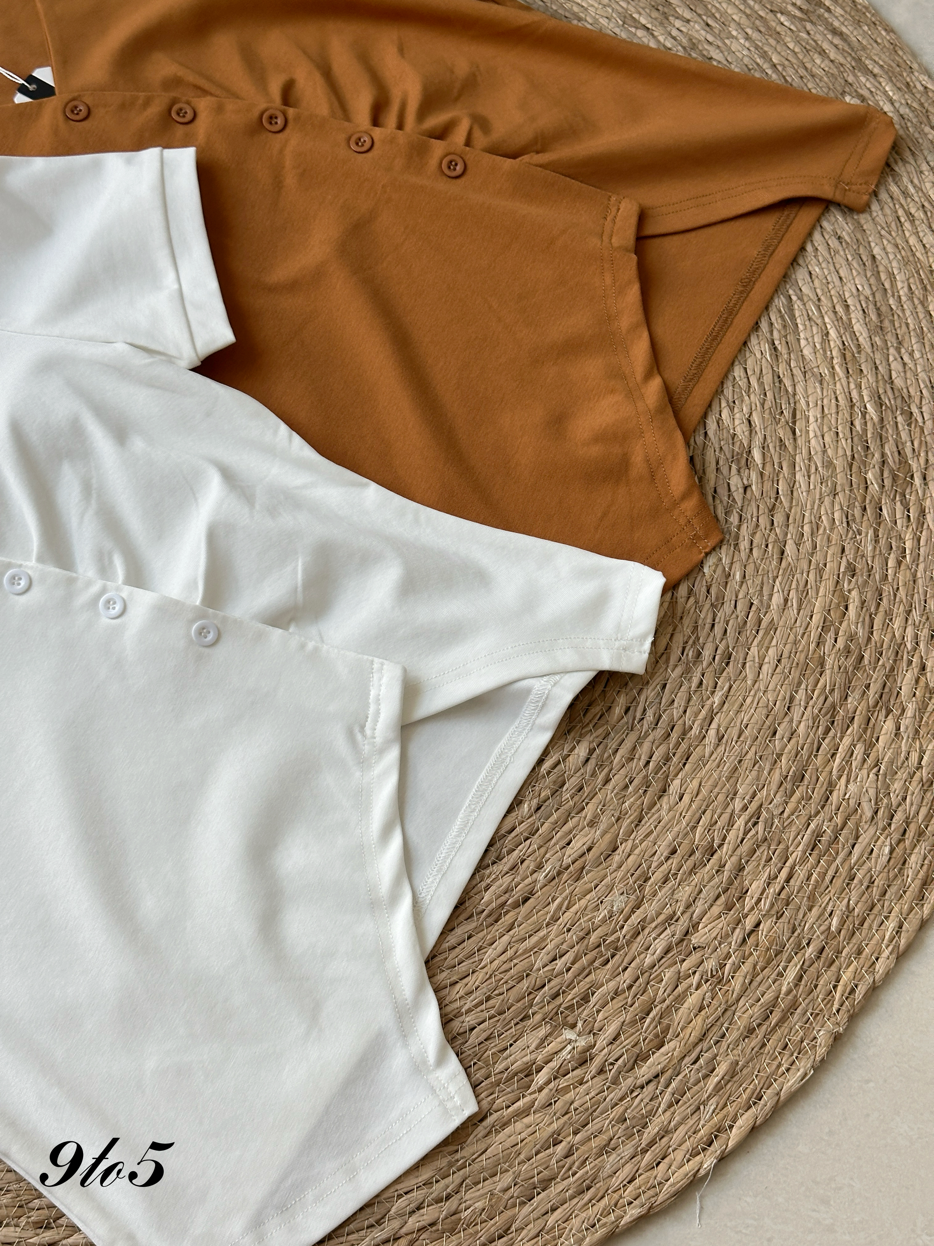T4205 V Neck Irregular Top - 4 Colors 