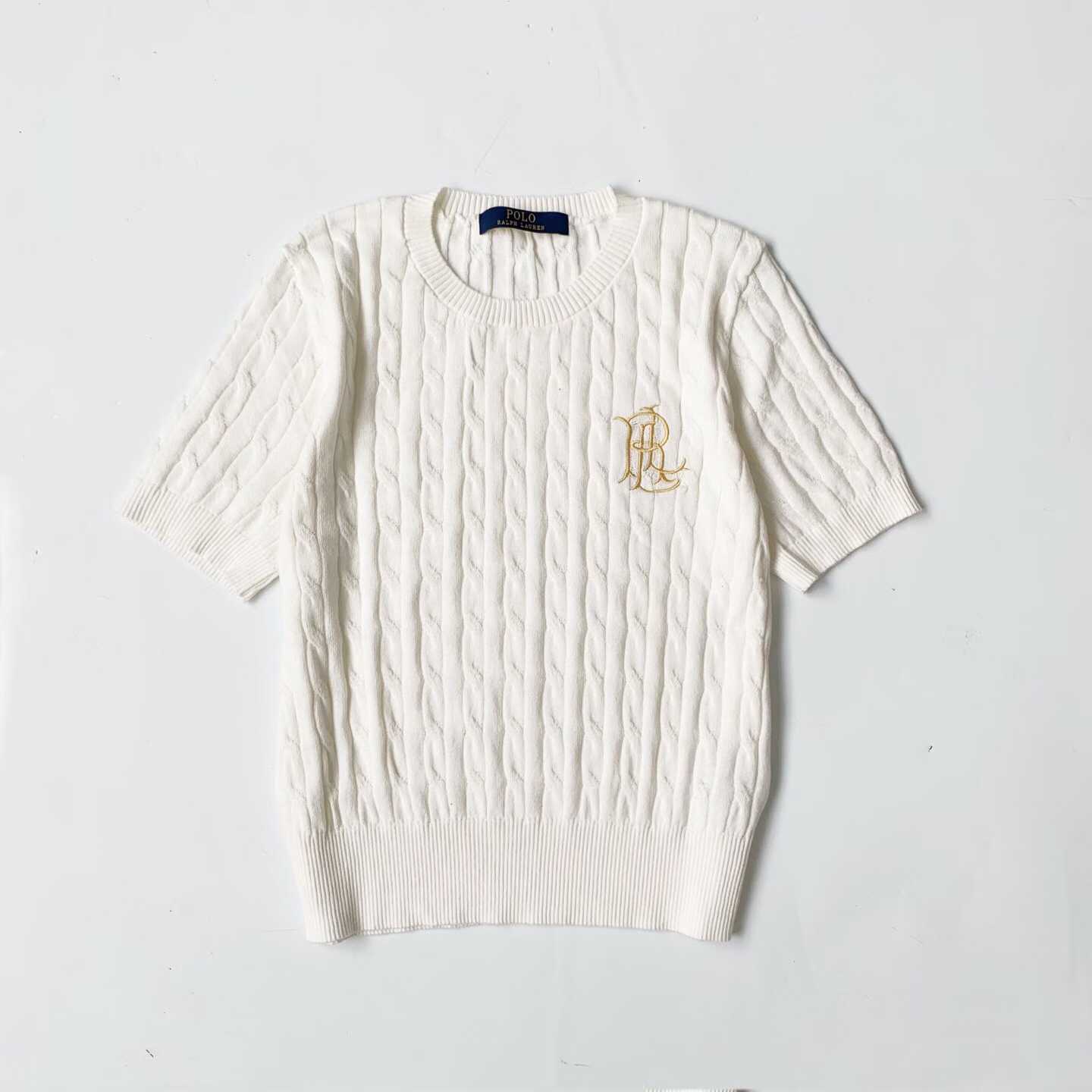 預訂 RL Polo 純棉短袖麻花針織衫 [貨號26A1484]
