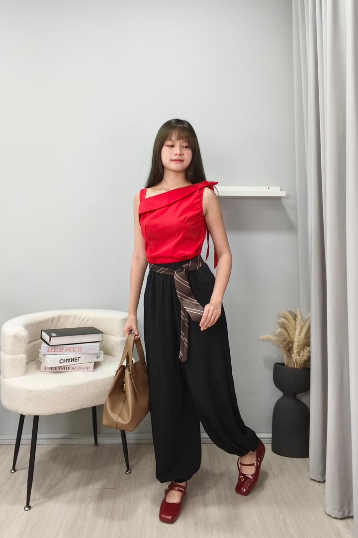 CP1585 Draped Tapered Balloon Pants