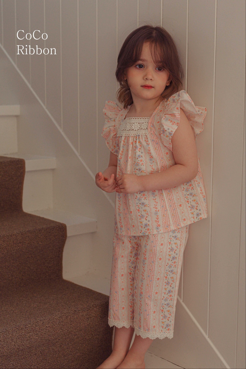  【預訂】 韓國直送 南大門童裝 碎花圖案上衣