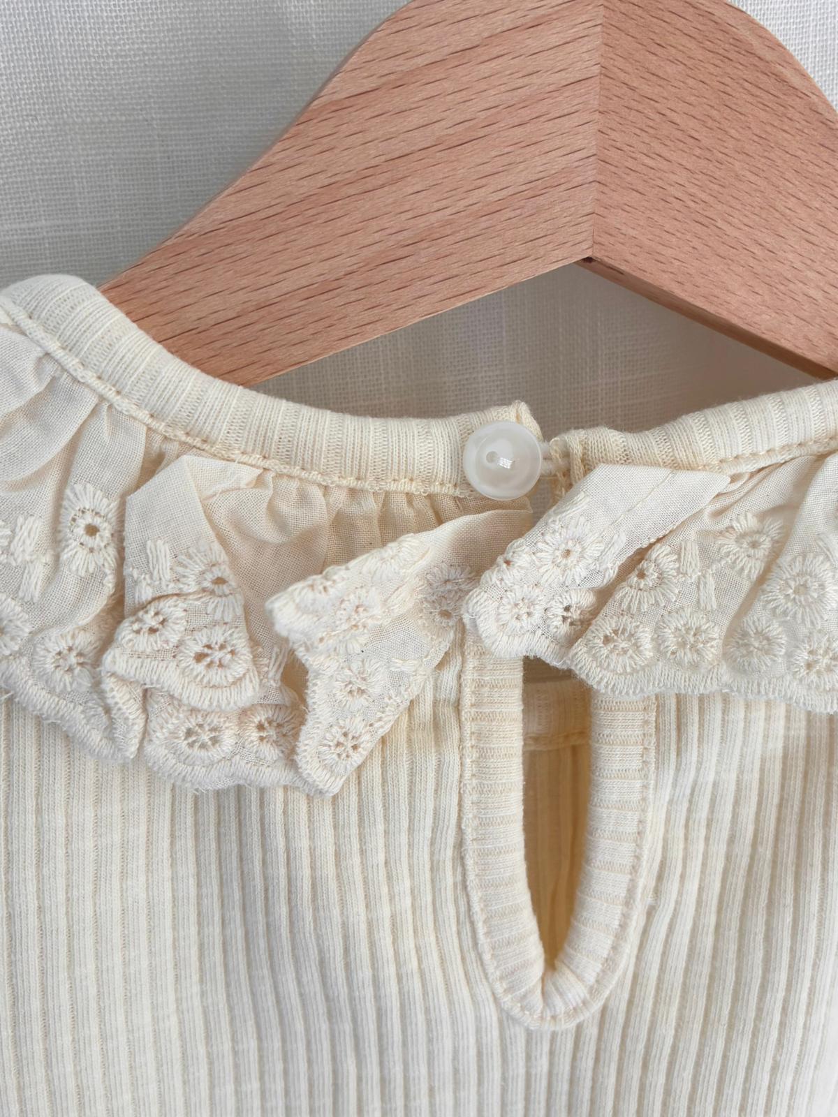 花邊背心領T恤YX25122