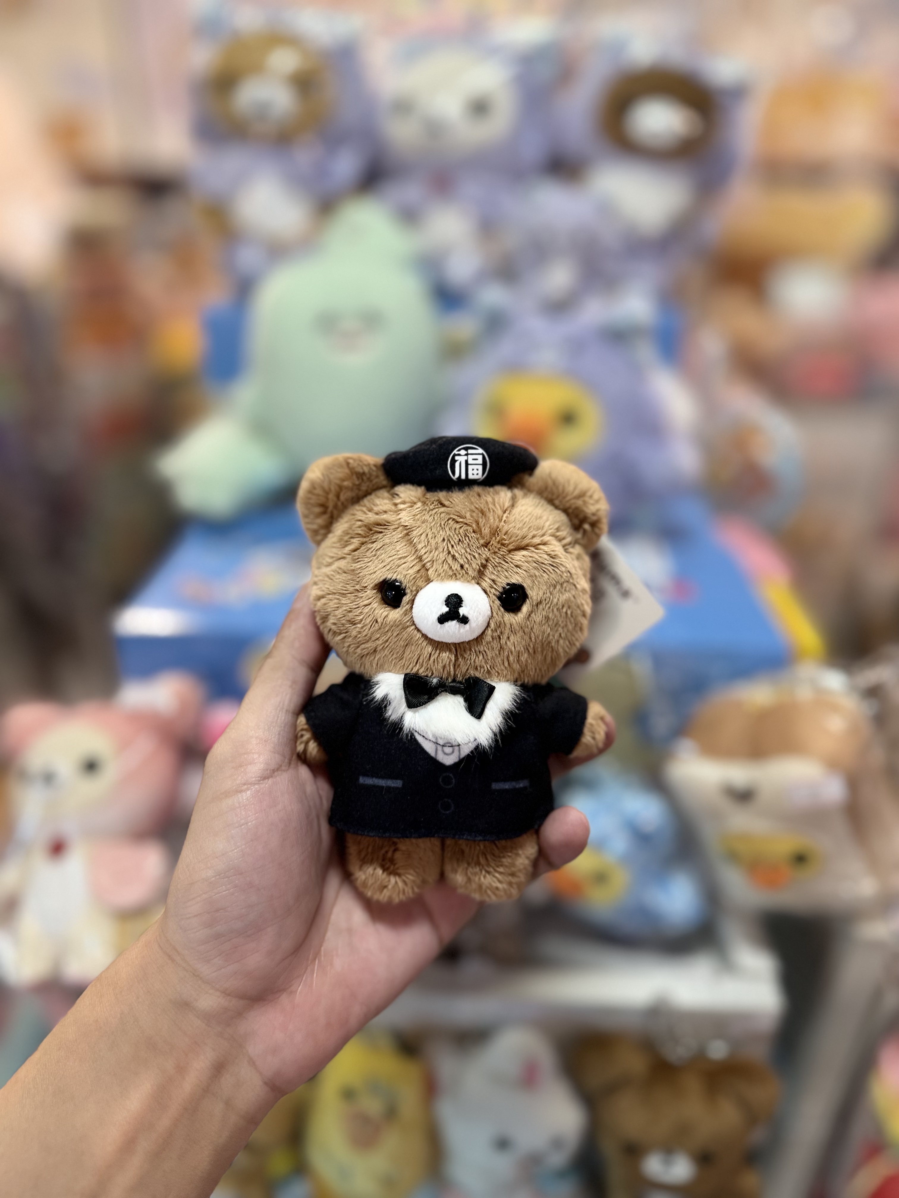 《現貨》全新日本Rilakkuma x 丸福珈琲店店員造型掛飾