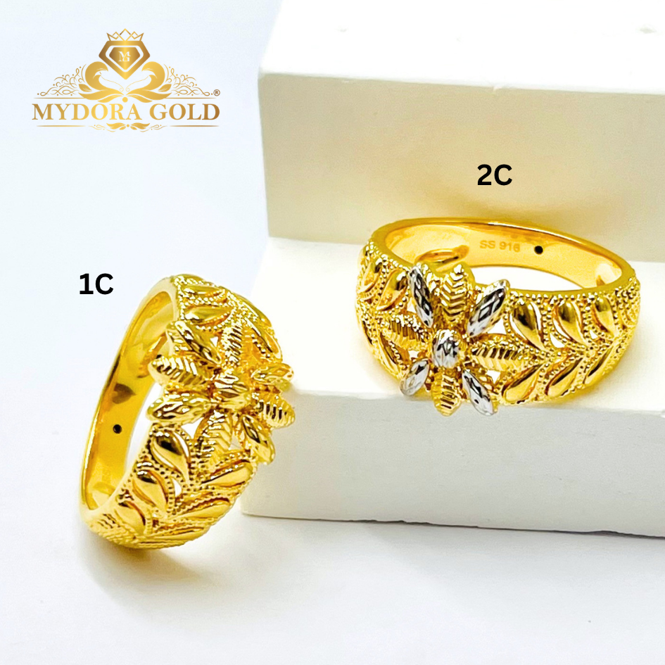 MYDORA Cincin Olive Blossom (5G) l EMAS 916/22K