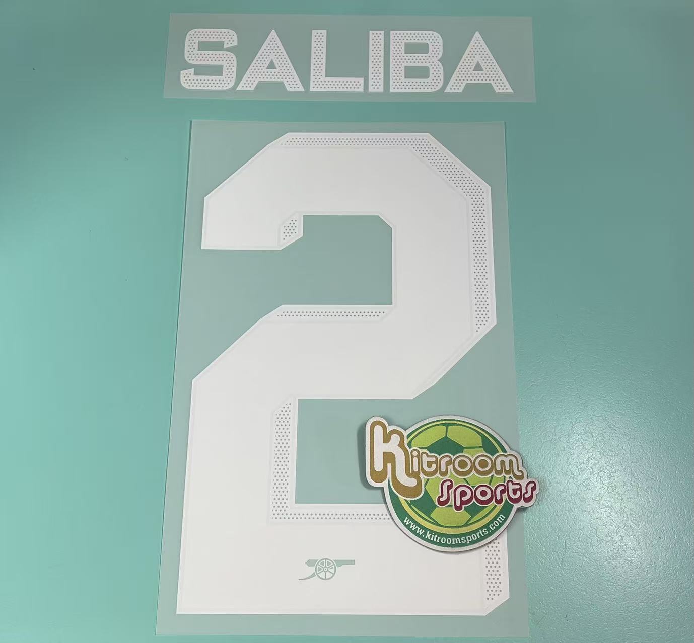 2023-24 Arsenal 3RD UCL Nameset #2 SALIBA