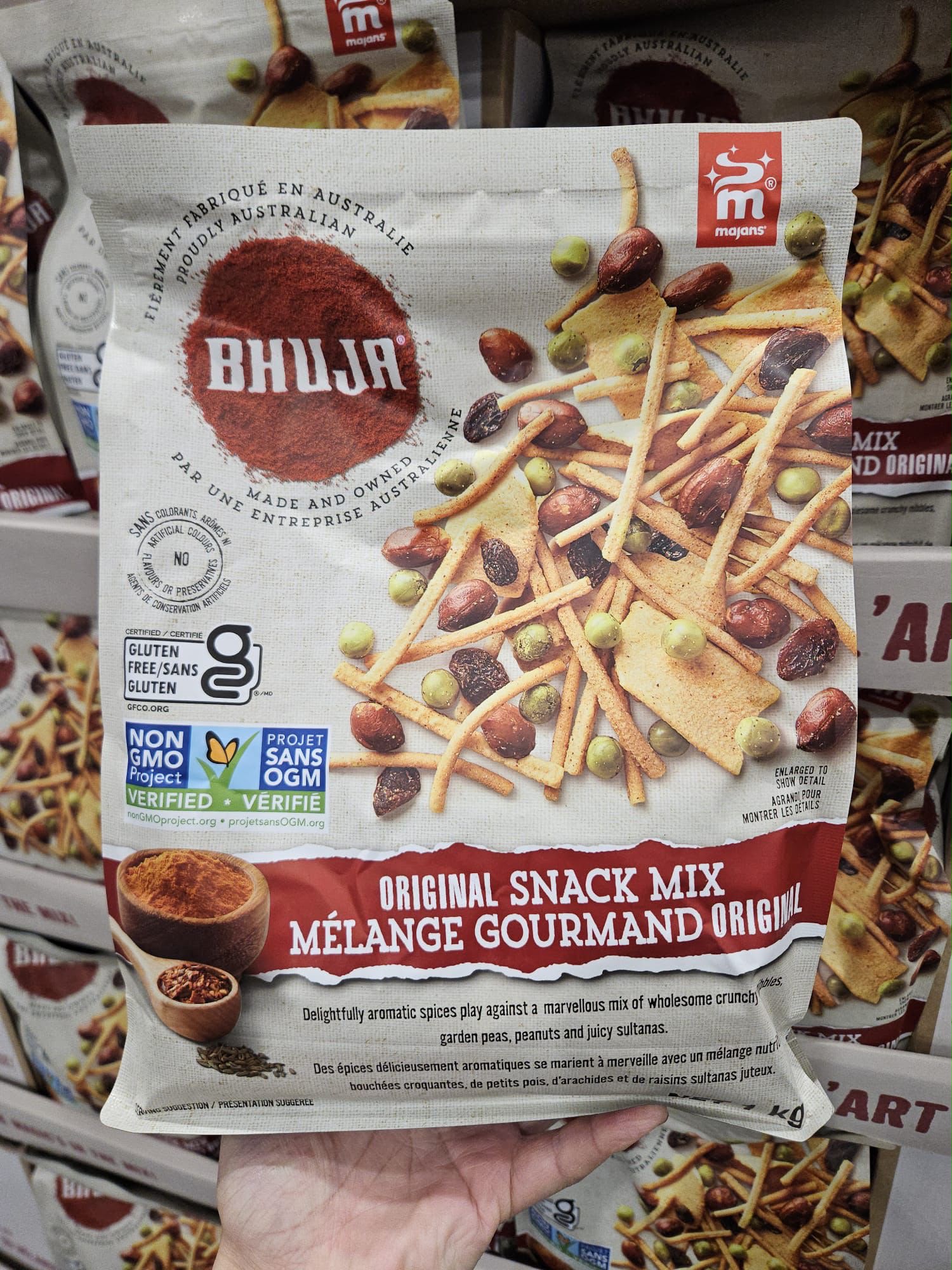 澳洲直送  澳洲Majans Bhuja 堅果脆片條