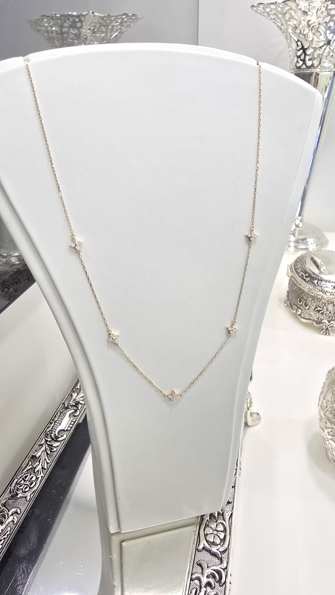 18K滿天星鑽石項鏈 d0.28ct 44cm