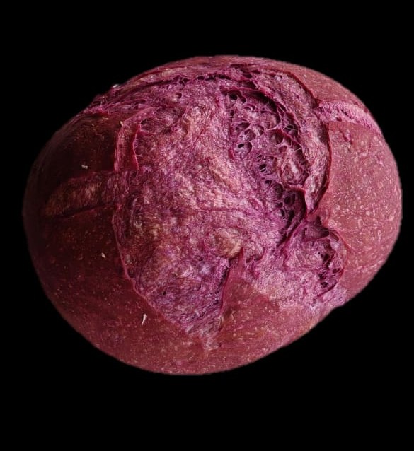 Purple Yam Sourdough Bread