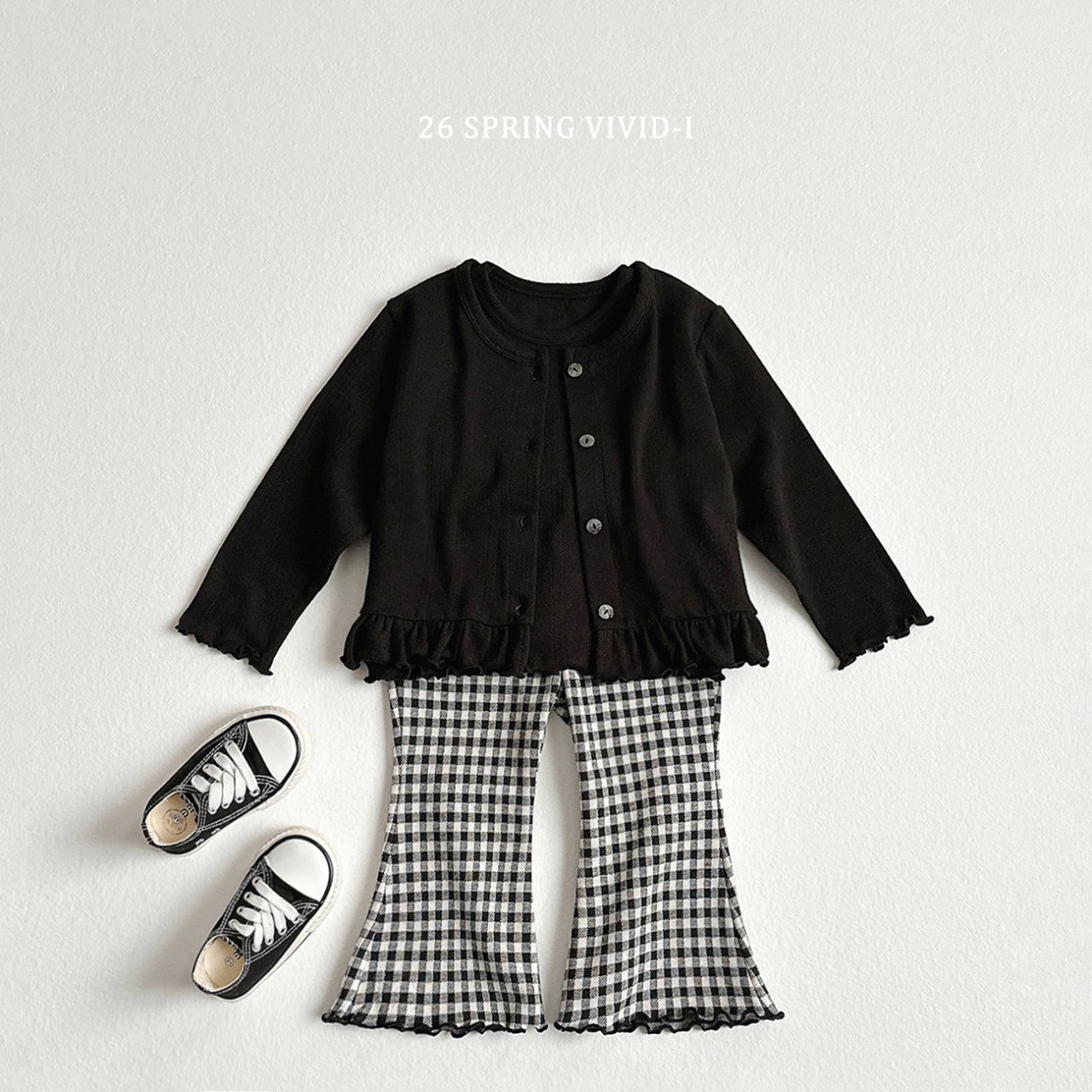 🌸預訂 韓國直送🌸🇰🇷VIVIDI兩色鏤空開襟外套上衣套裝