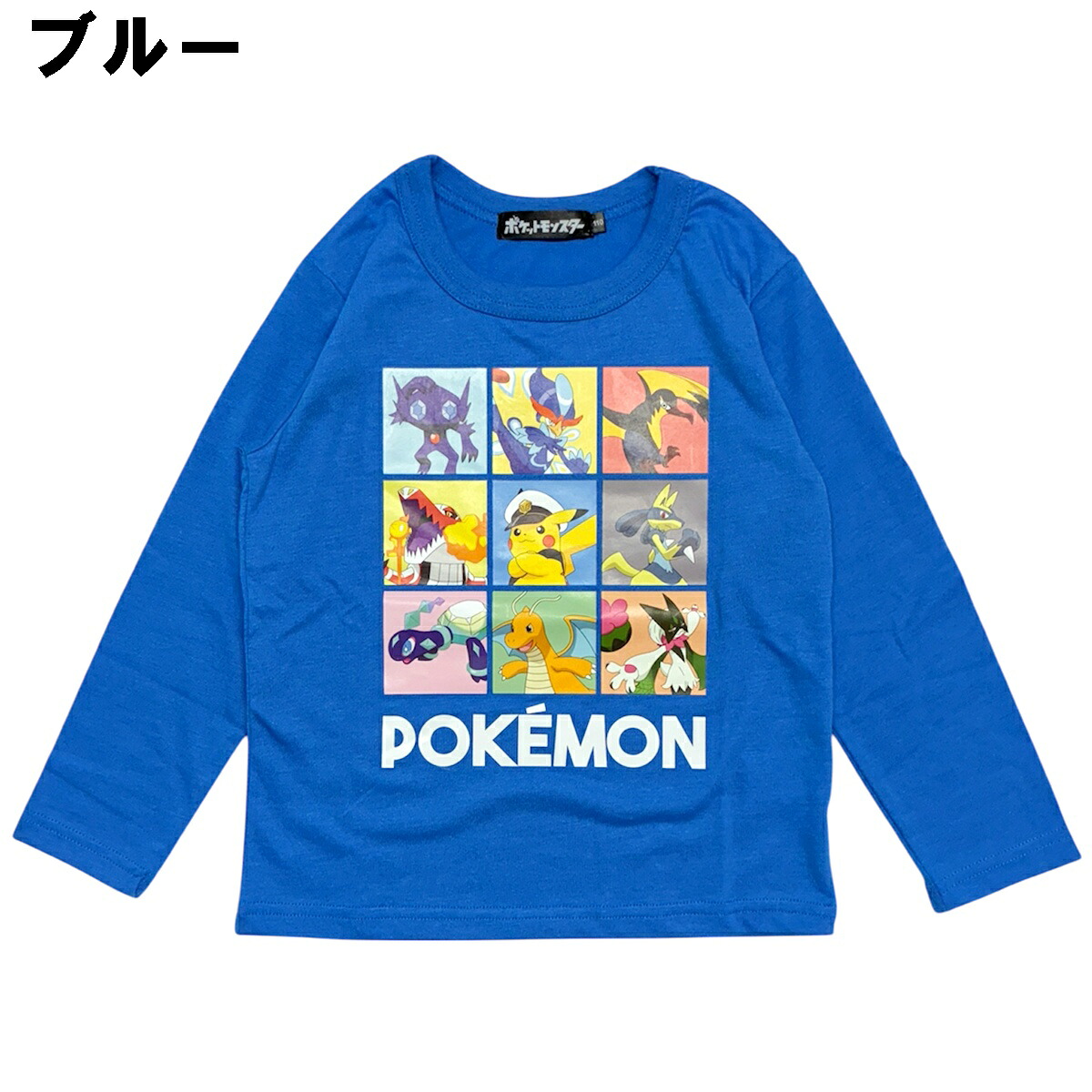 🆕【⭐訂購⭐】🇯🇵日本直送🌀#Pokemon 九宮格圖案 長袖 tee [2款選] 🌀[PLIA-0170] [261023]