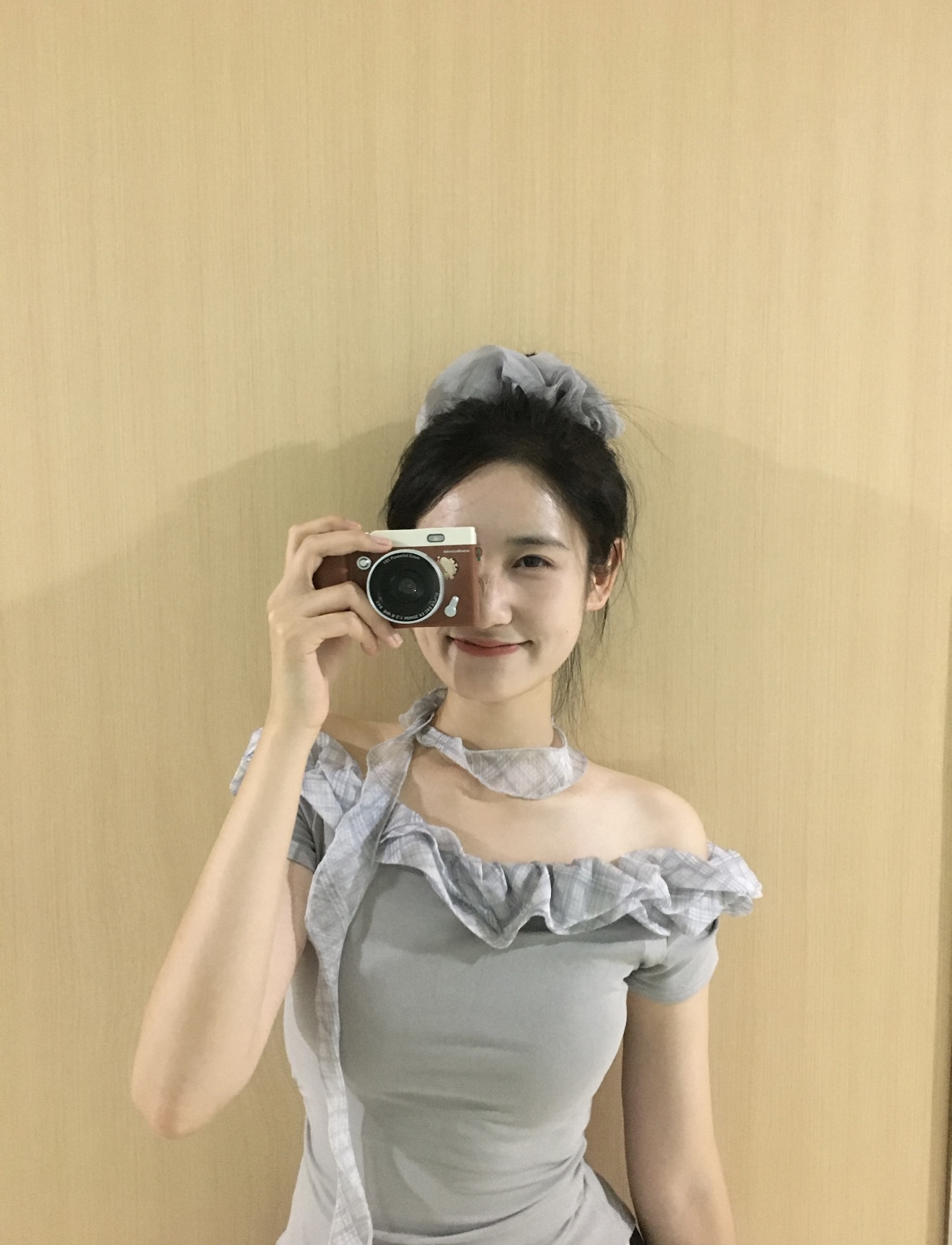 TP435字肩短袖上衣