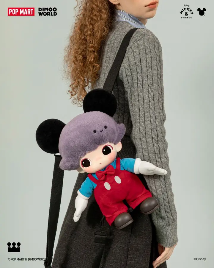 📦訂購 台灣代購 POP MART 泡泡瑪特 DIMOO WORLD ×迪士尼系列米奇搪膠毛絨包