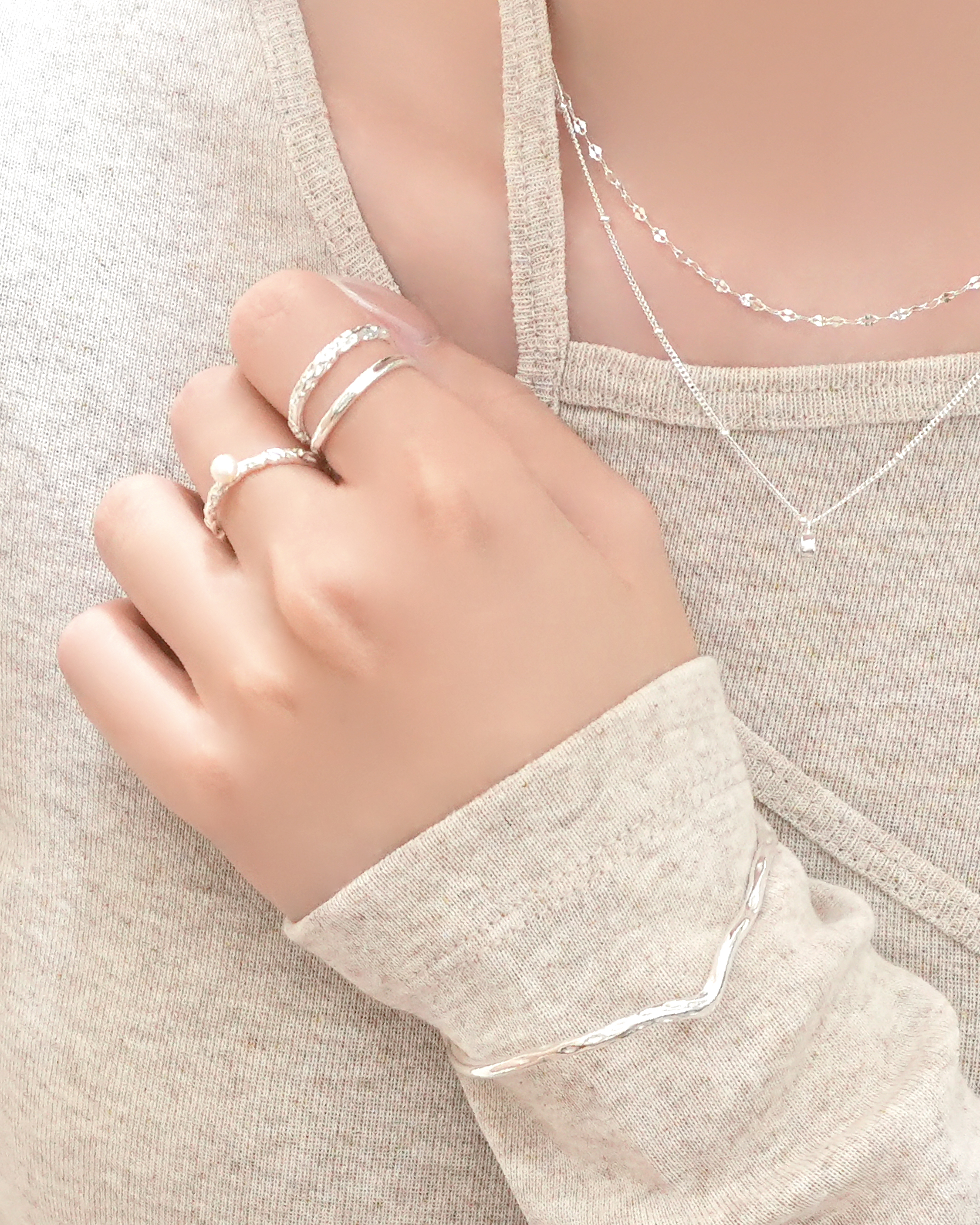 Serene Silhouette Cuff Bracelet