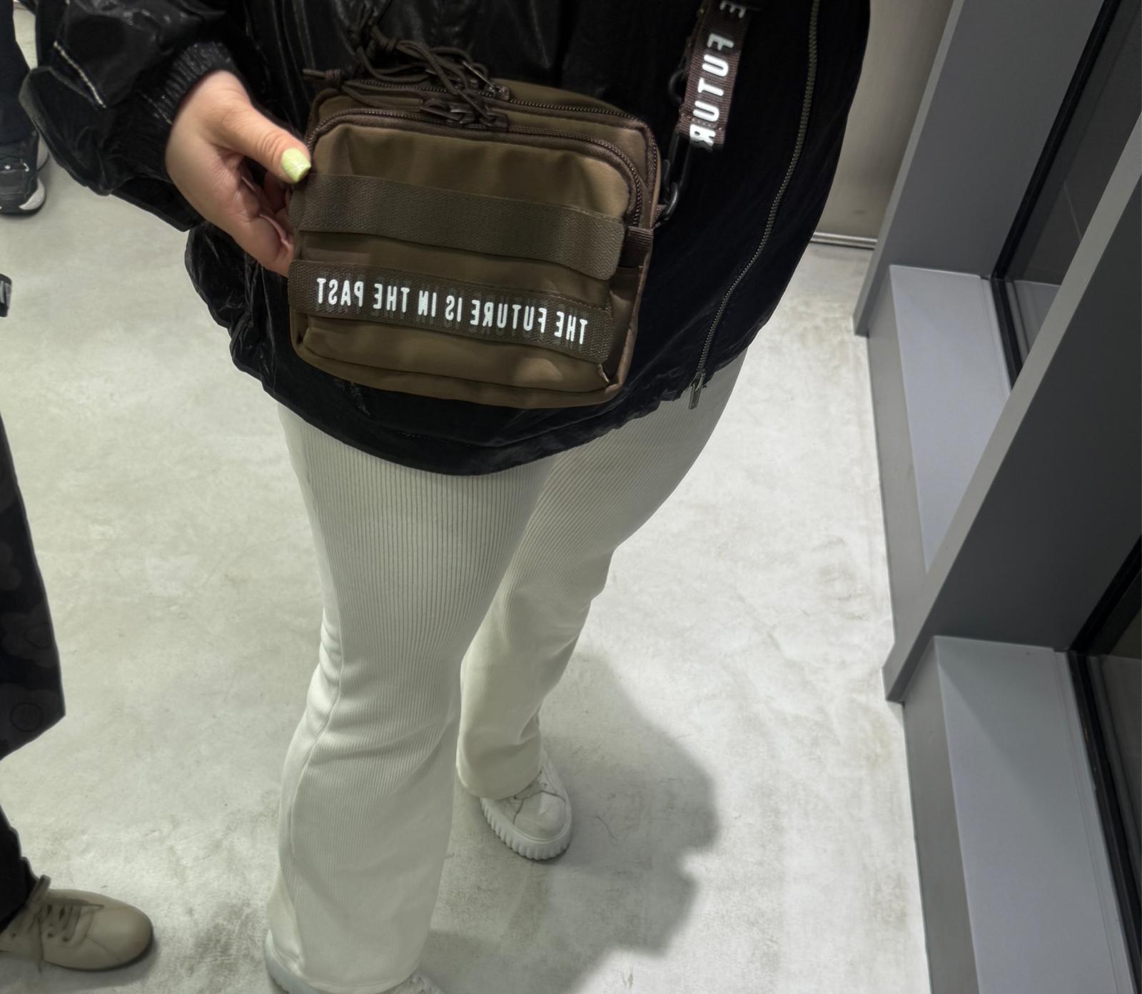 Human made mini斜孭袋 Black / brown / yellow