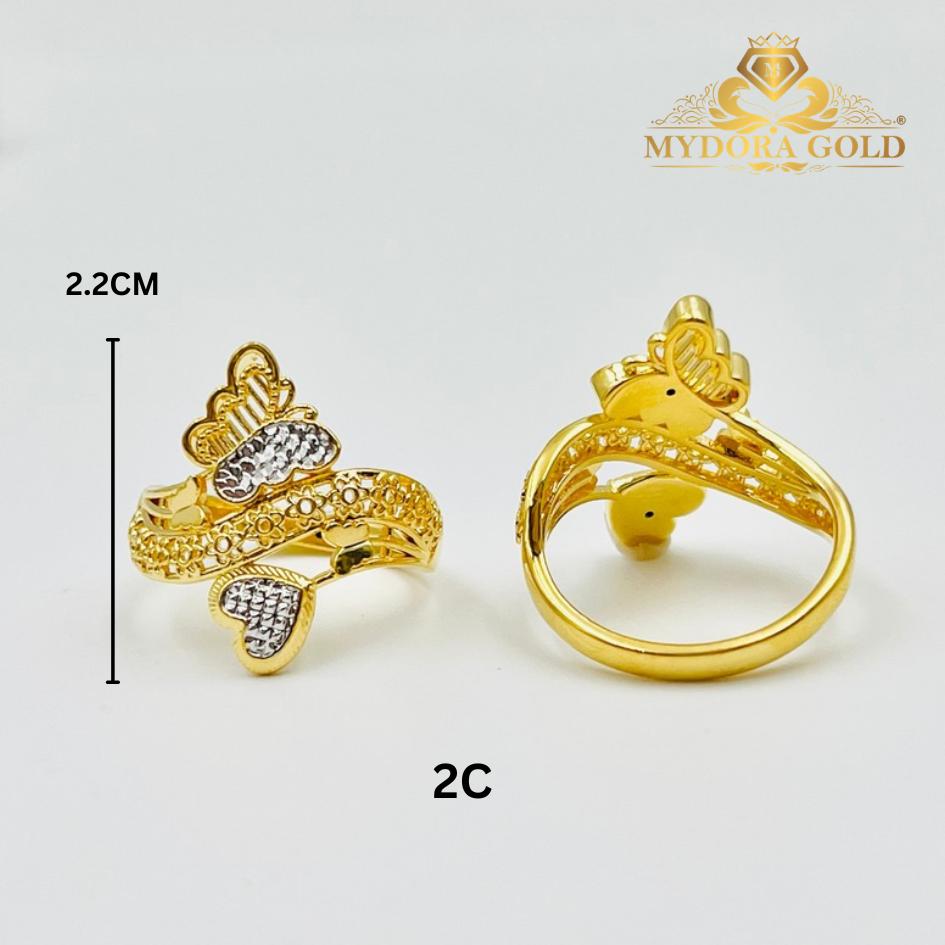 MYDORA Cincin Rama-rama Love Wave (5G) l EMAS 916/22K