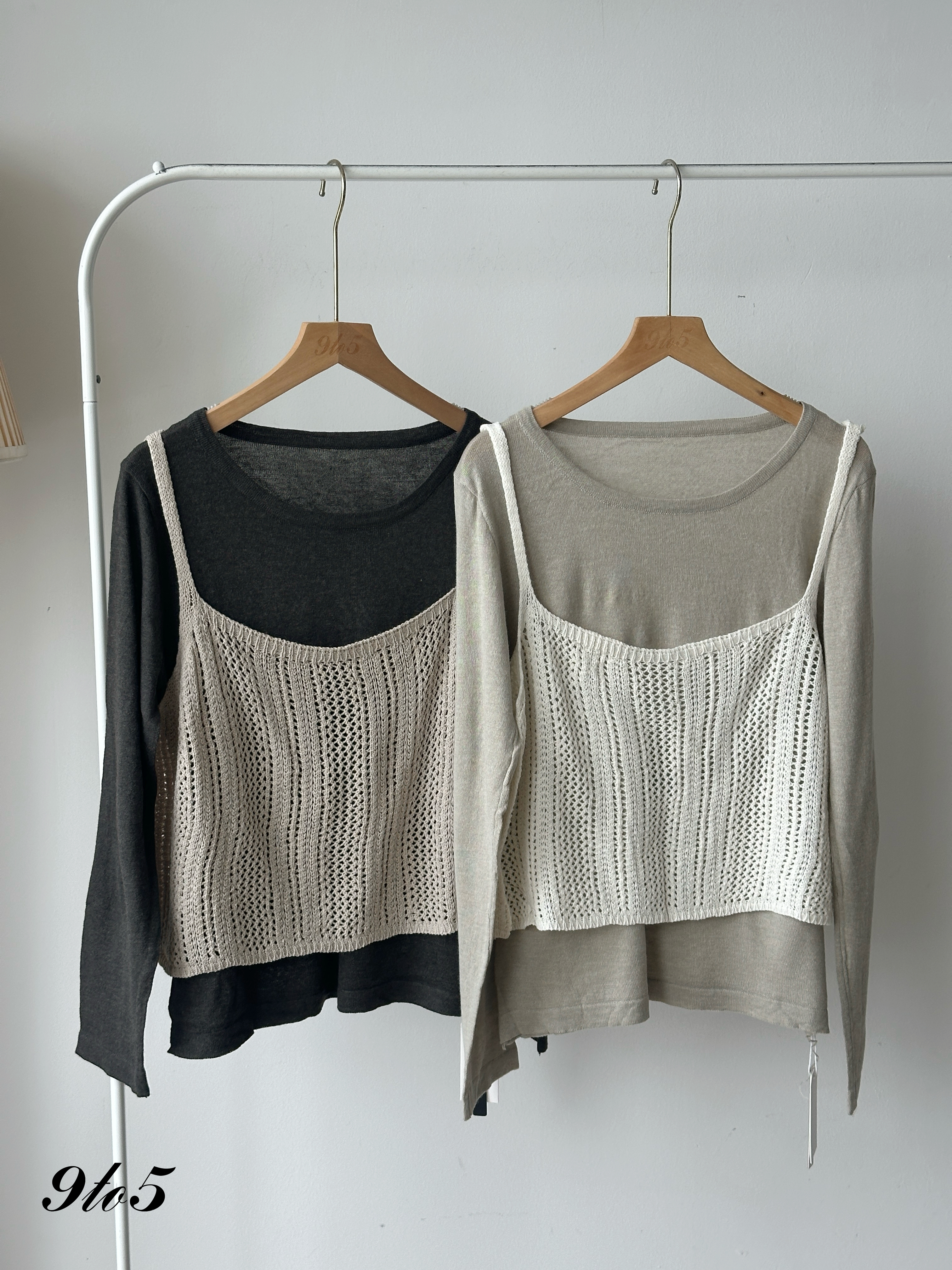 T4099 Two-Piece Knit Top - 5 Colors 