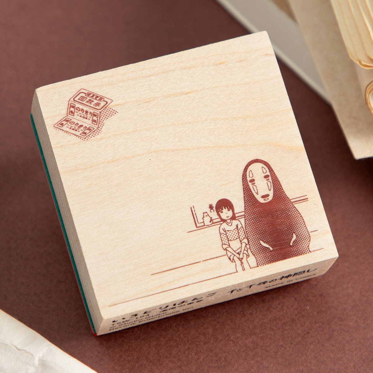 現貨｜千與千尋 無臉男 宮崎駿 日版 Beverly 木製 印章 印仔 (TSW-194)