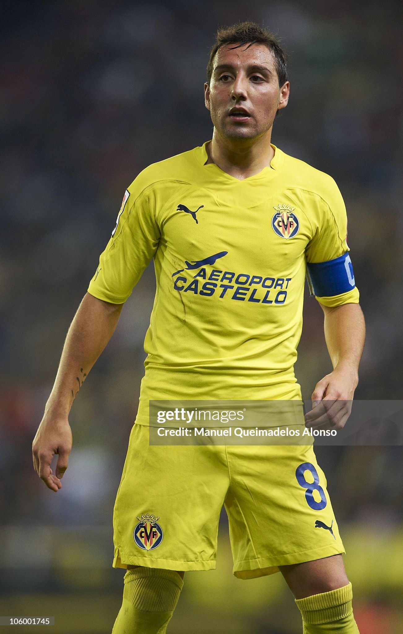 2010-11 維拉利爾 主場 球迷版 連字章齊廣告 西甲fullset