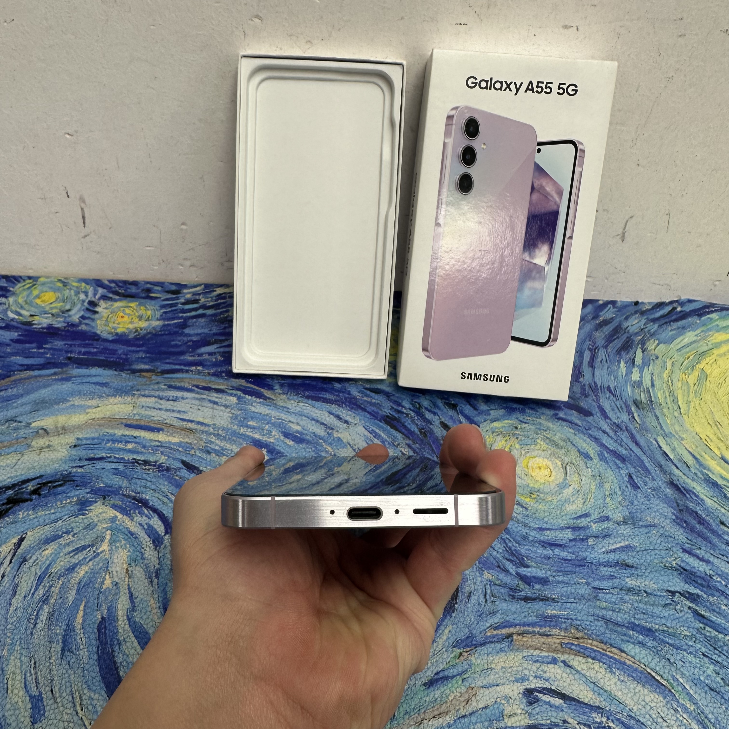 *6161 Galaxy A55 完美機 12+256GB 粉紫色 purple pink