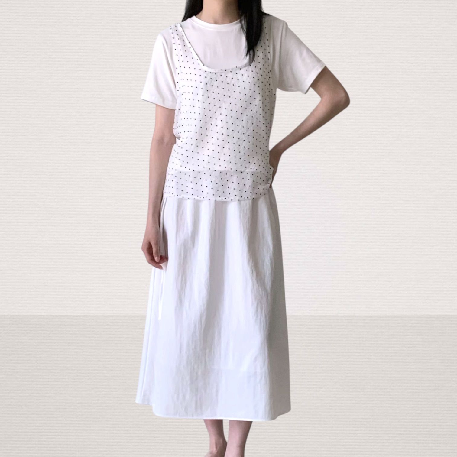 221109 兩邊綁繩半截裙