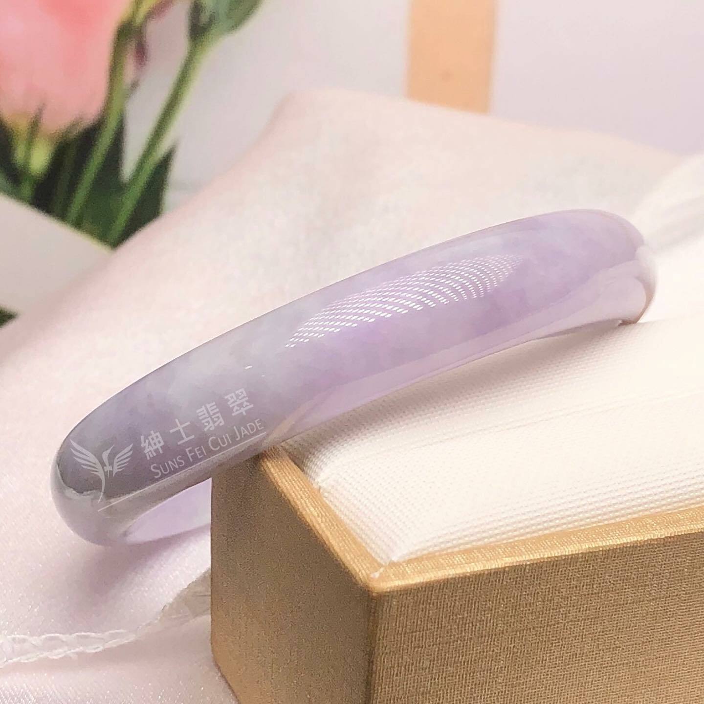 大馬坎藍紫春彩福鐲 54.4mm