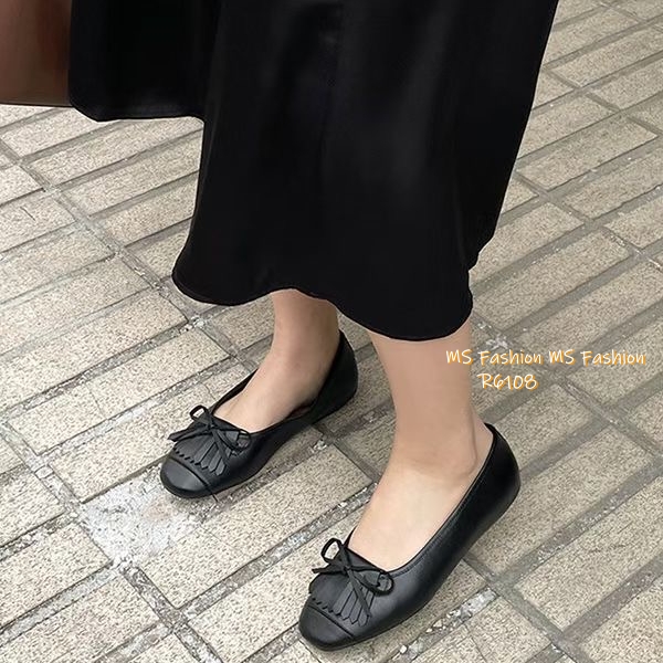 R6108 韓國🇰🇷真皮soso蝴蝶結鞋仔