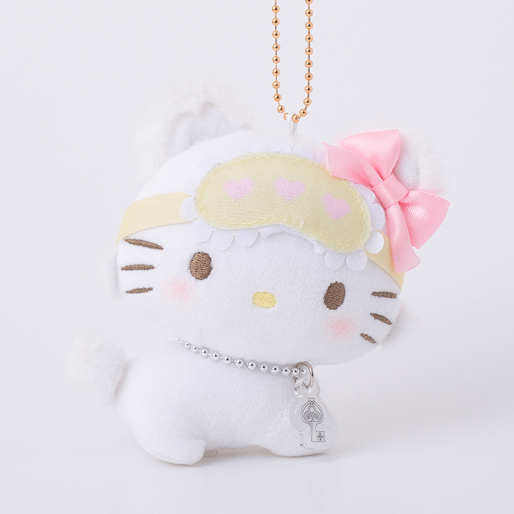 Charmy Kitty睡衣派對系列 軟軟毛公仔 球鏈掛件