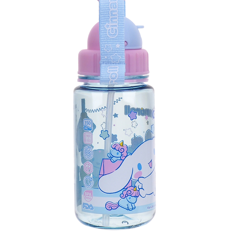 Cinnamoroll 350ml BPA Free Water Bottle With Straw & Neck Strap 膠水樽連飲管及頸繩