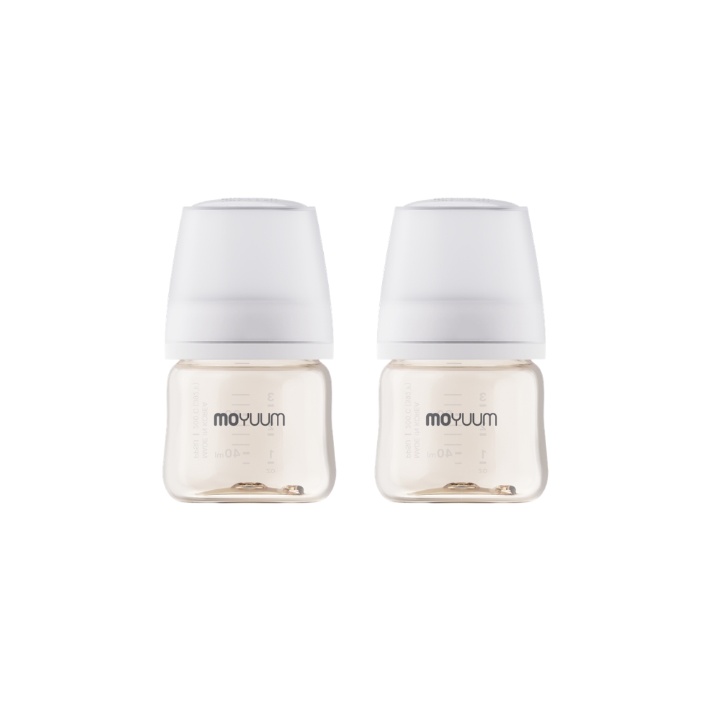 Moyuum - PPSU 寬口防漲氣奶瓶80ml（白色）x2件_MY202_2