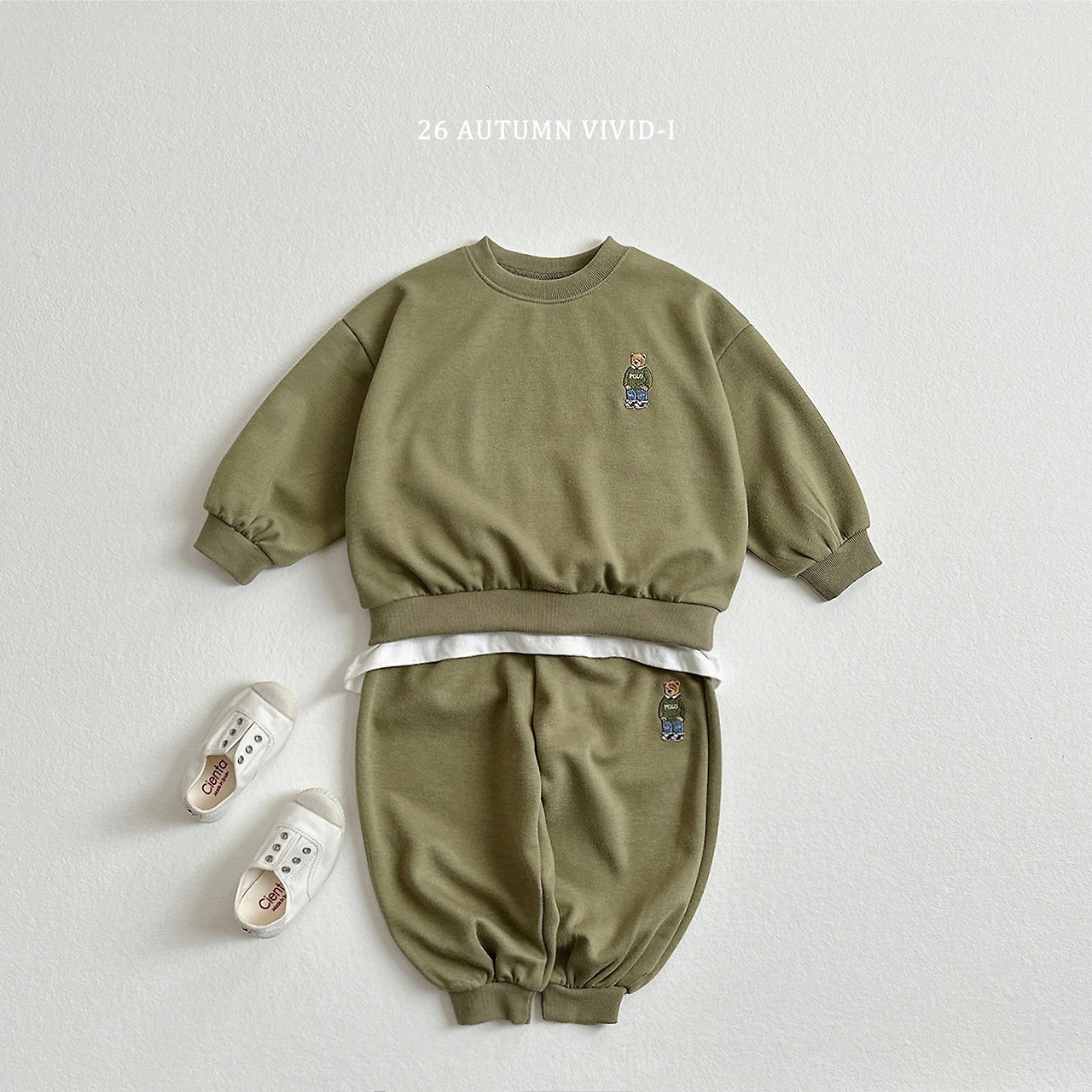 Vivid | Embroidery bear upper and lower
