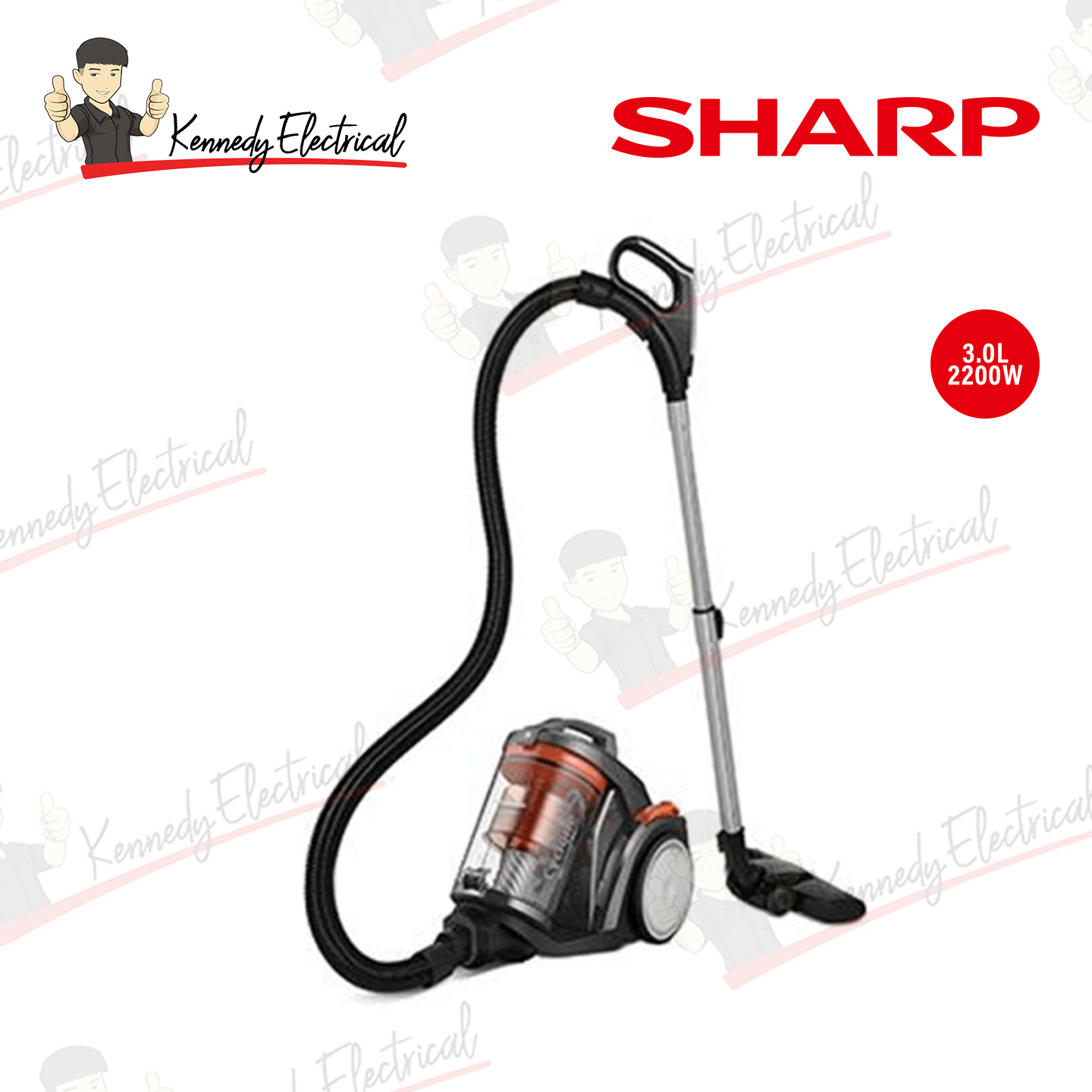 Sharp 2200W Bagless Vacuum Cleaner (ECC2219N)