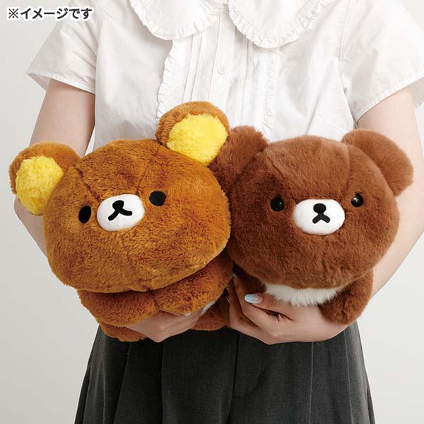 RK 鬆弛熊 3小熊 十年 鬆毛趴公仔M 啡