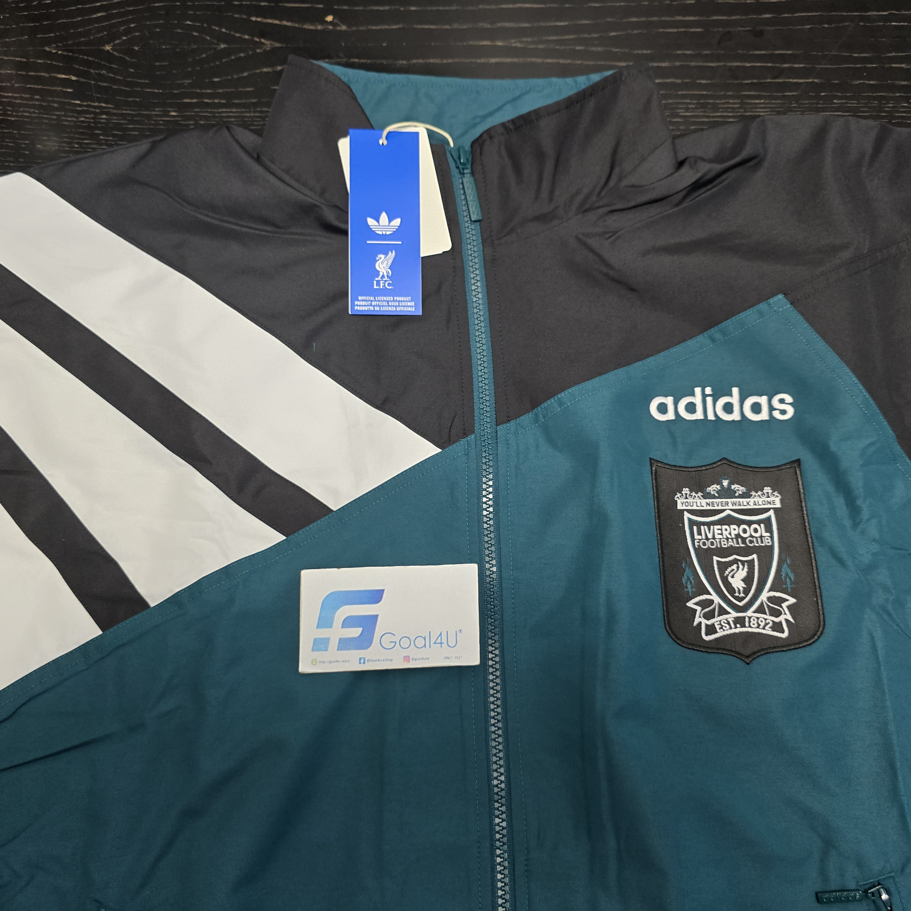 🟢⚪**經典重現！Adidas Bringback Liverpool 利物浦 1995-96 Track Top (可加印AXA) KA8094
