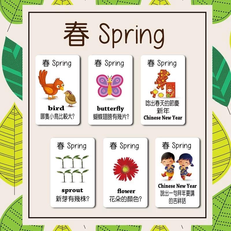 四季及天氣認知桌遊