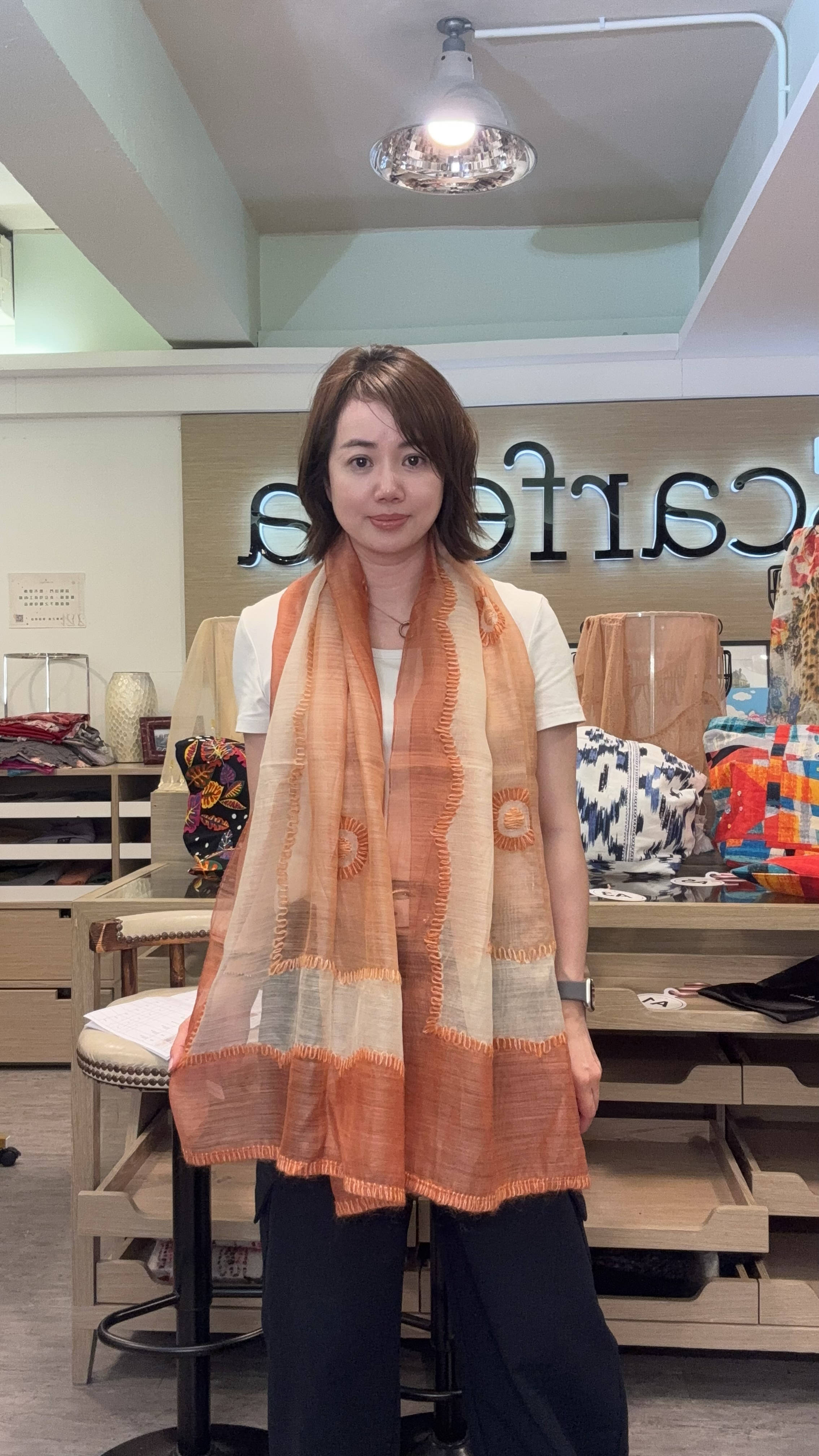 [訂購] A10 印度手工刺繡 Scarf 