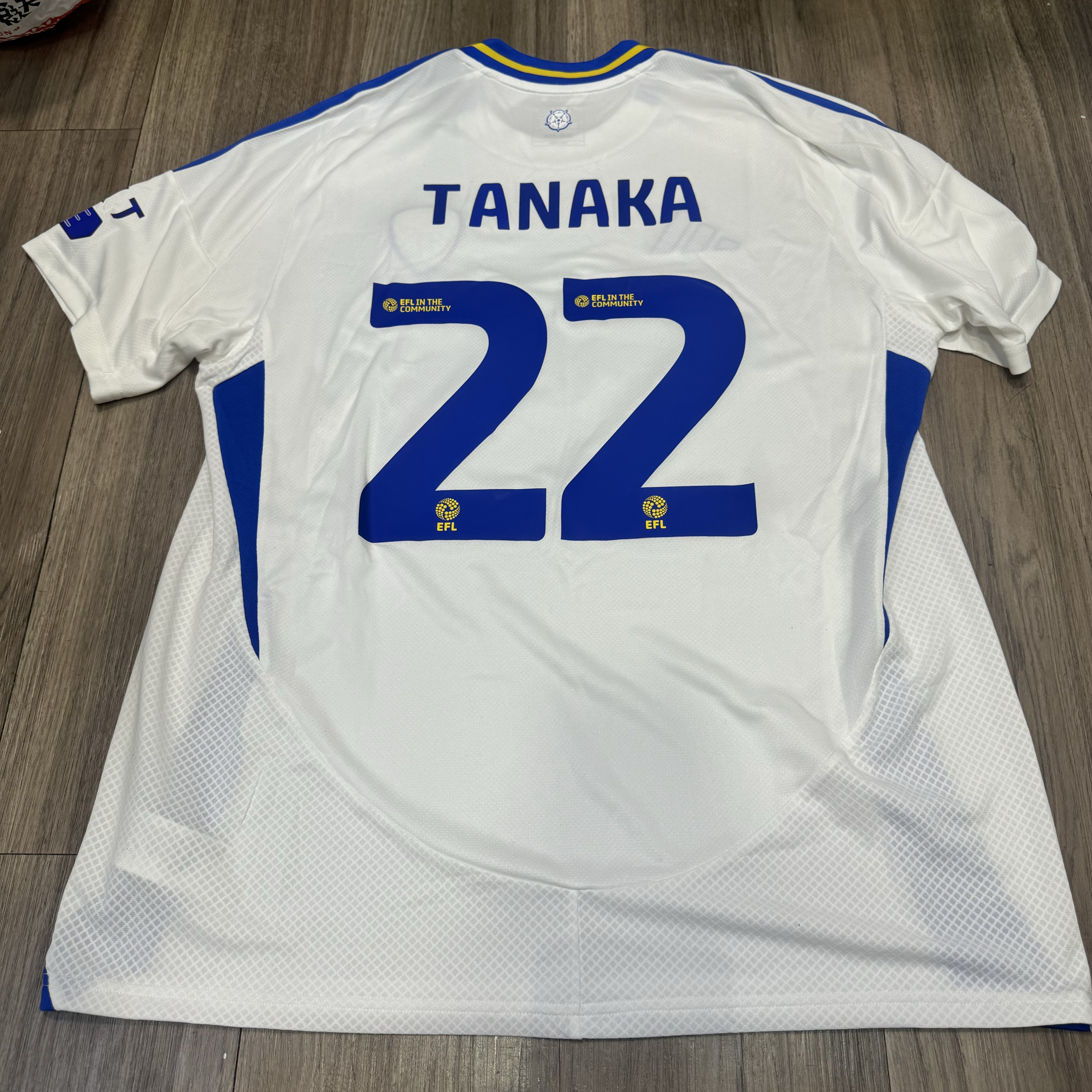 Leeds United 24/25 home shirt #22 Tanaka (Bnwt)