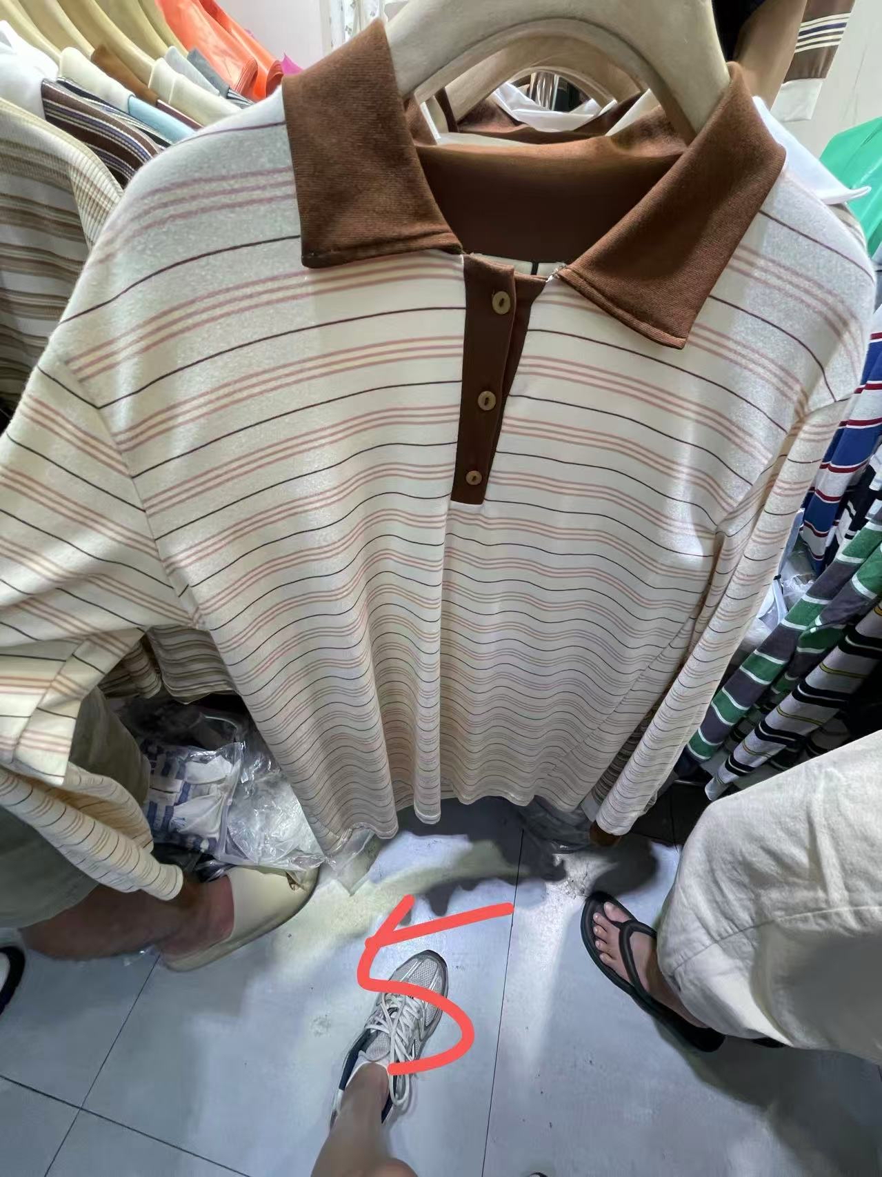 TP533复古条纹宽松卫衣