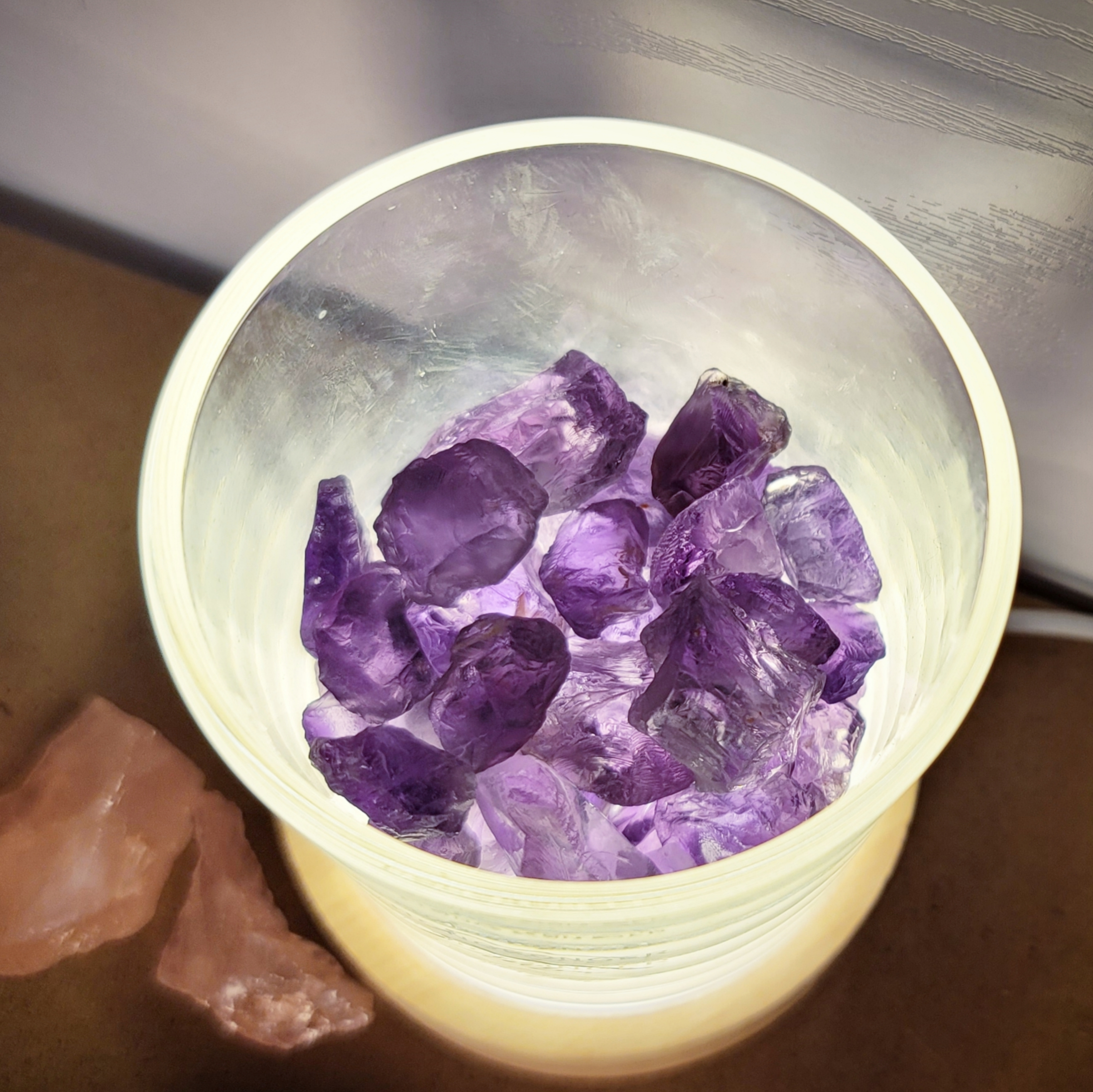 【稜鏡心靈】HONGKONGER 天然水晶擴香感官燈 (USB 實木發光底座套裝)