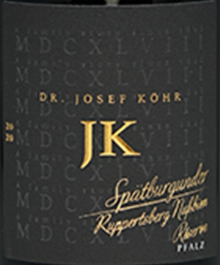 Dr Josef Köhr Spatburgunder Unfiltered Ruppertsberg Nubien 2020