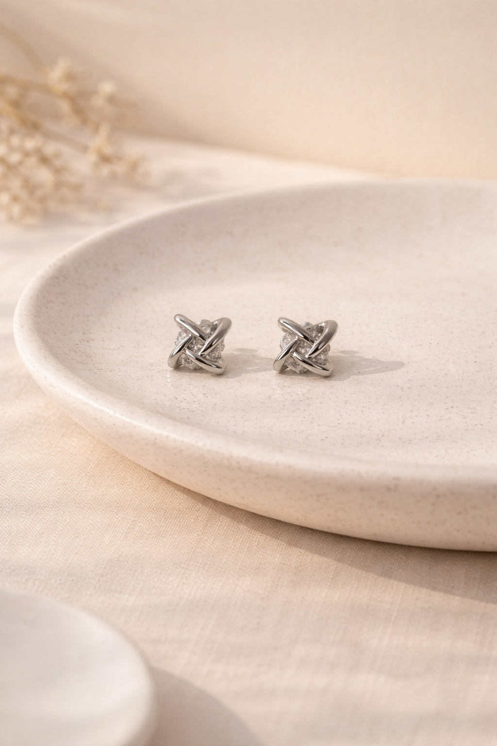 Twisted Spark Stud Earrings