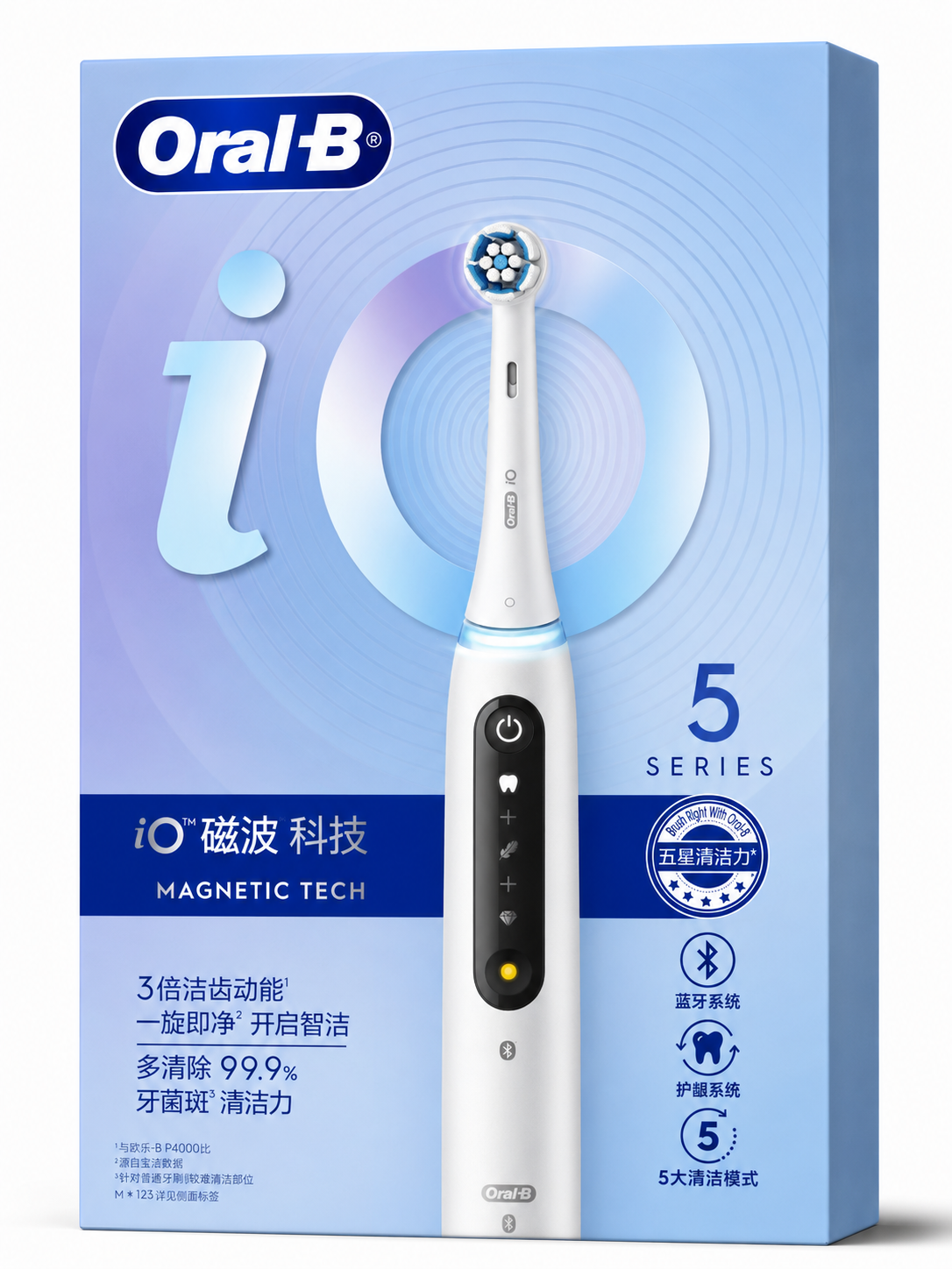 Oral-B iO Series 5 iO5 智能電動牙刷｜AI潔齒追蹤｜5種潔齒模式｜3重壓力感應｜官方正品｜平行進口｜