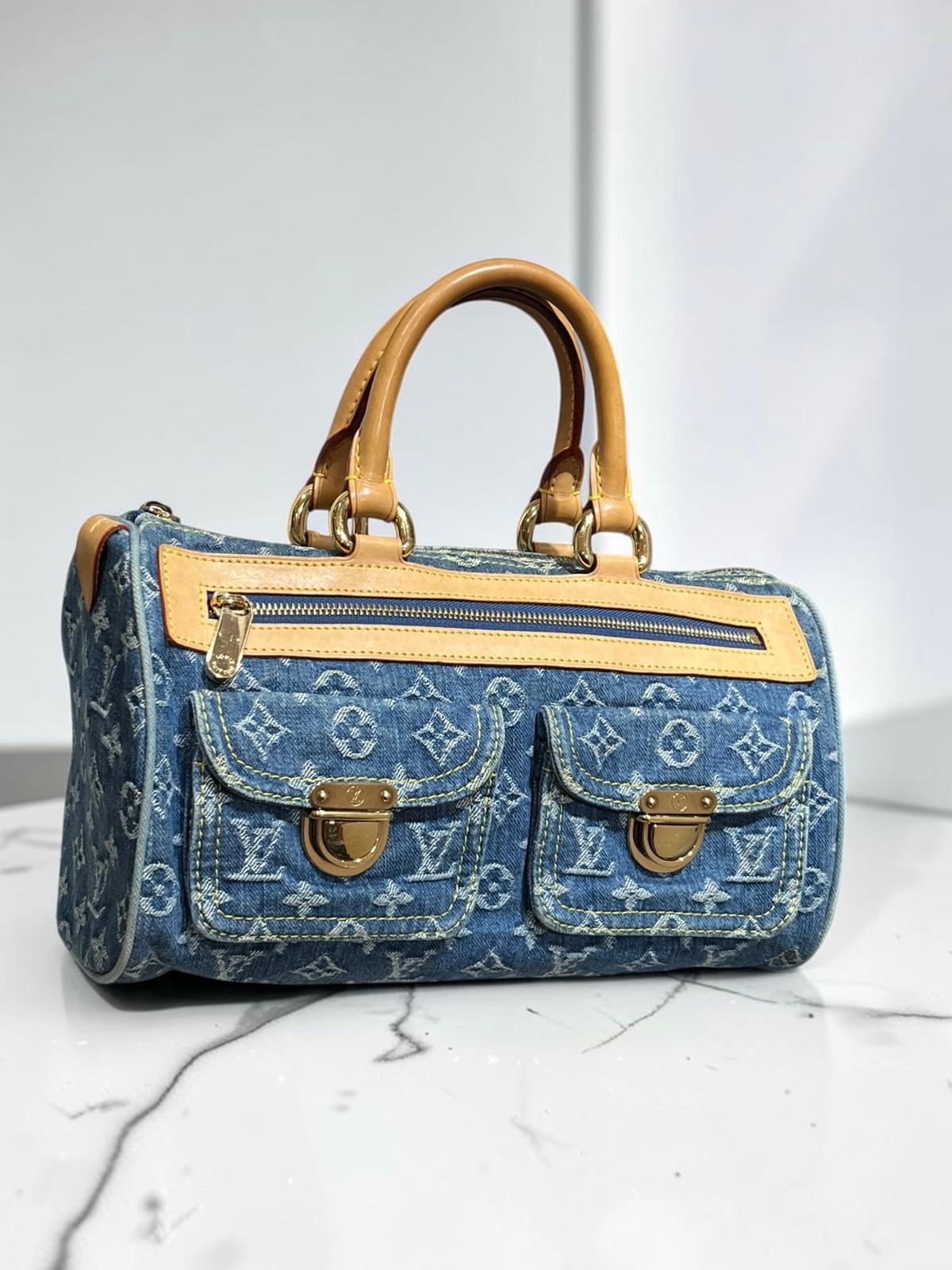 LV Neo Speedy M95019 Denim limited edition 100%Authentic, 95%New ✅Dust bag