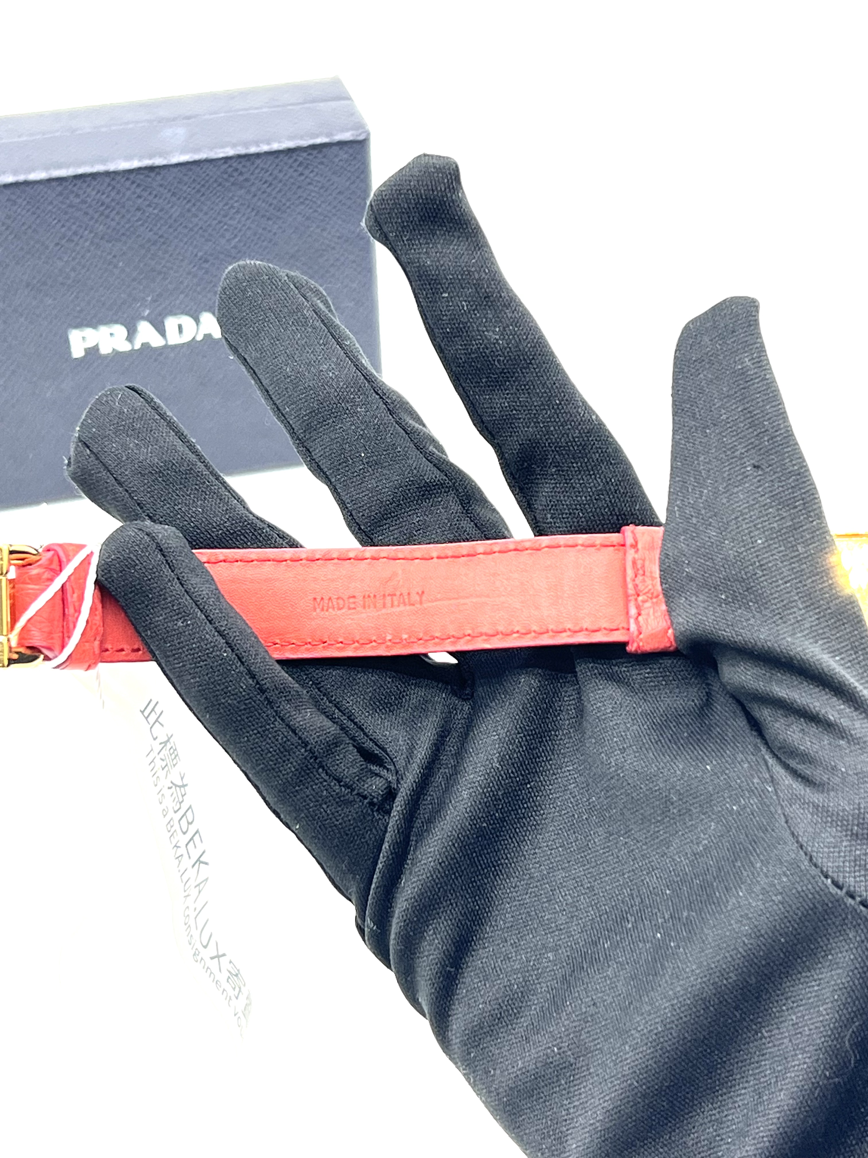 Pre-Owned PRADA License Plate Cuff Bracelet / Product Code: 26051011