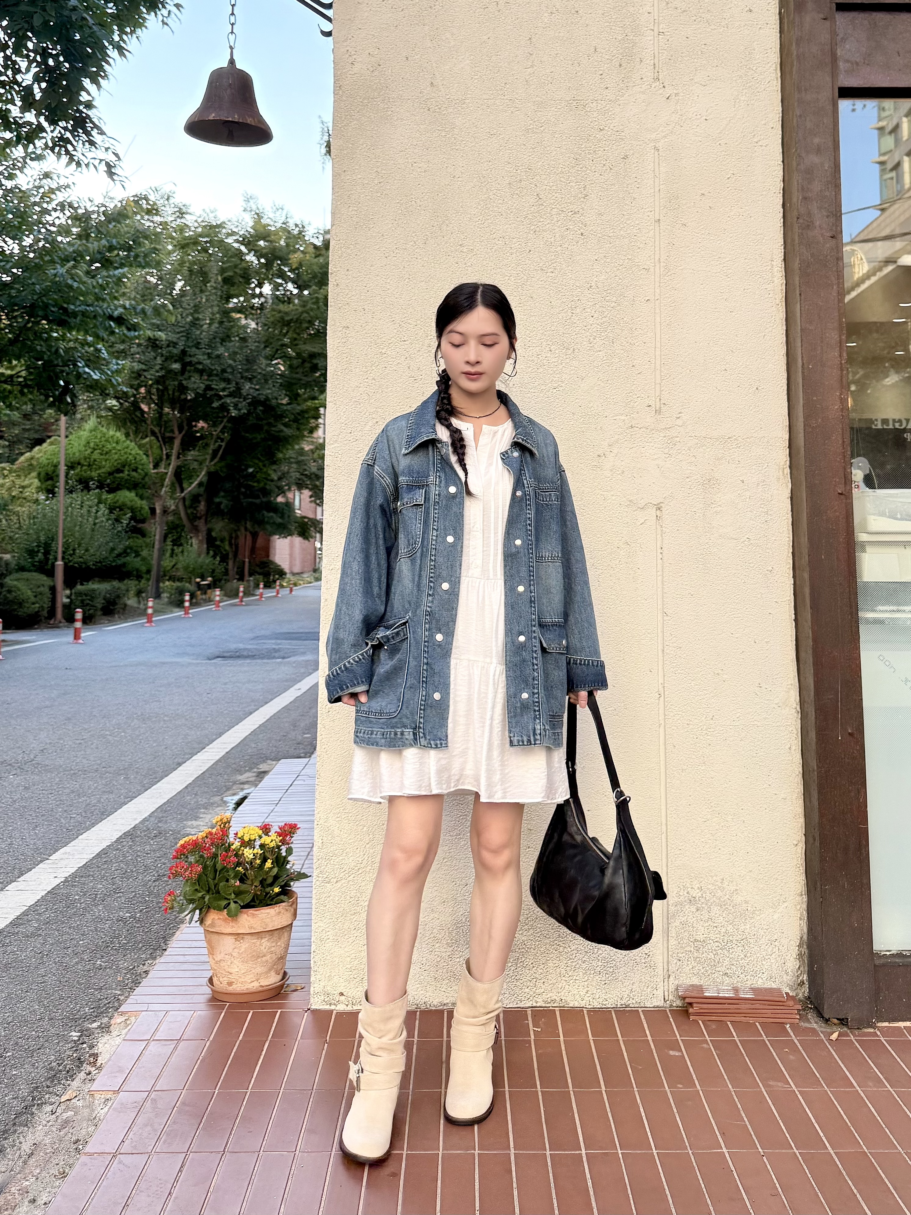 F15 四袋牛仔褸