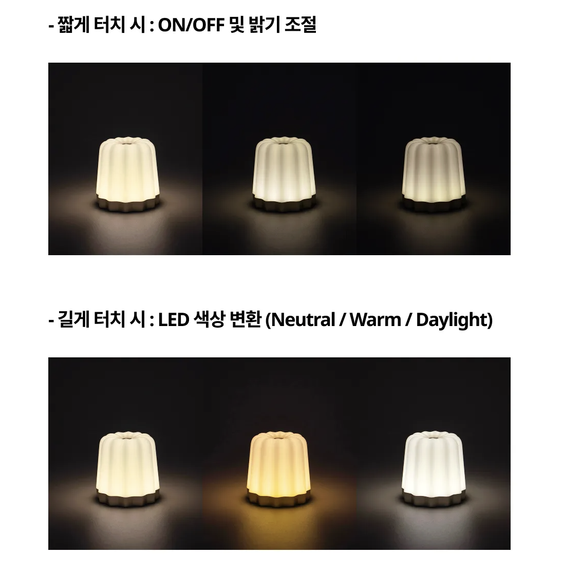 韓國超人氣 DCBA 法式甜品 可麗露 小夜燈｜Canele Glow Mood Light
