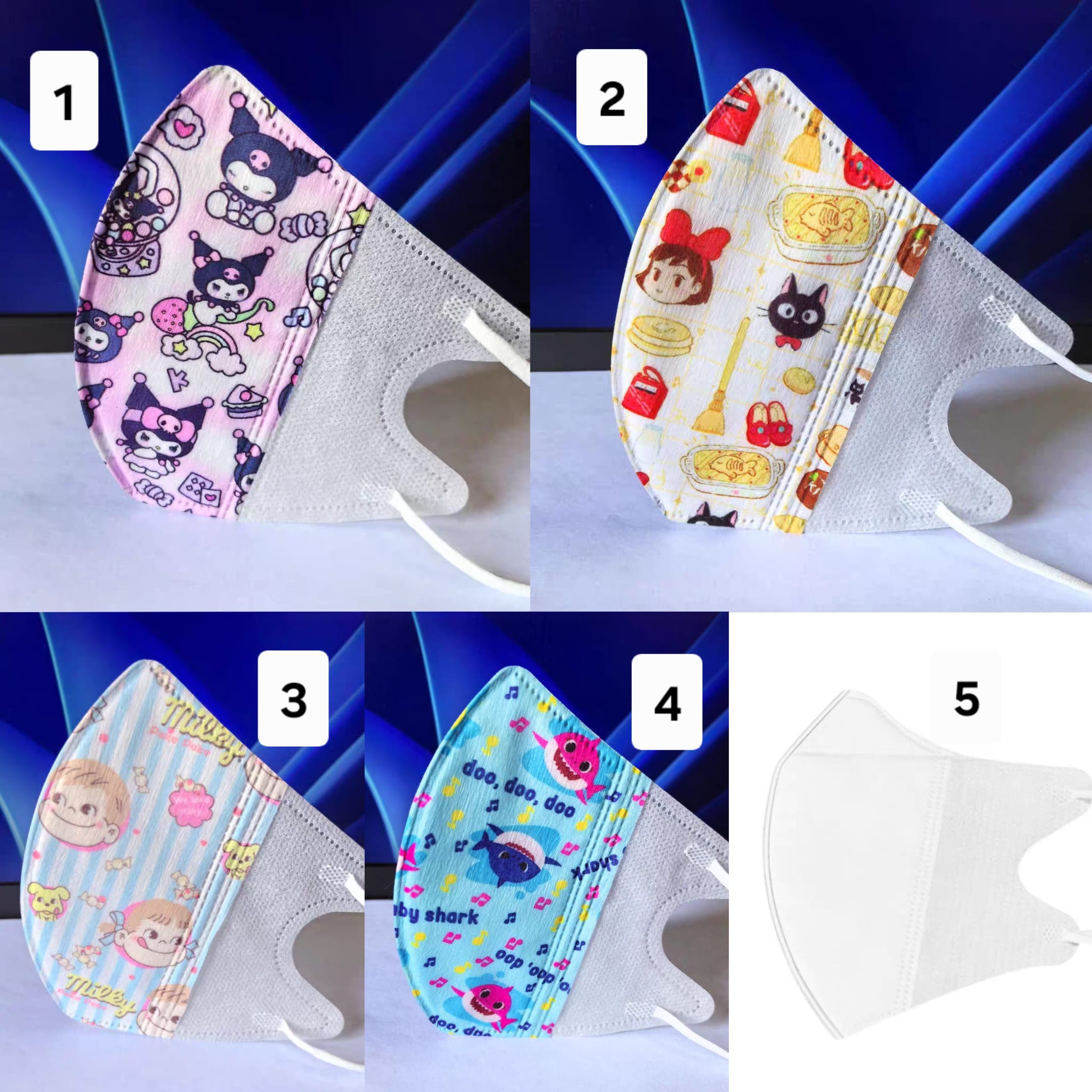 Vans bear兒童3D立體卡通口罩