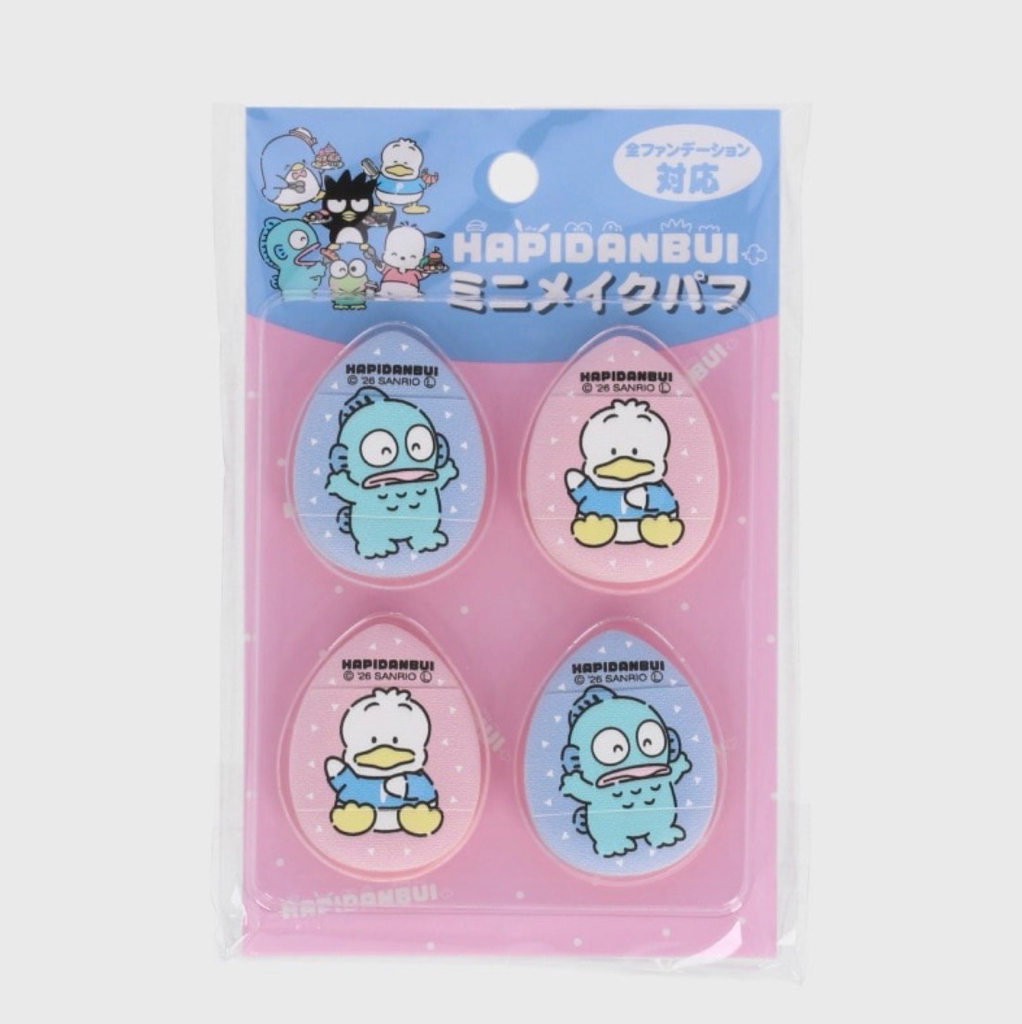 <日本現場訂貨🆕>Sanrio 迷你化妝粉撲4件裝