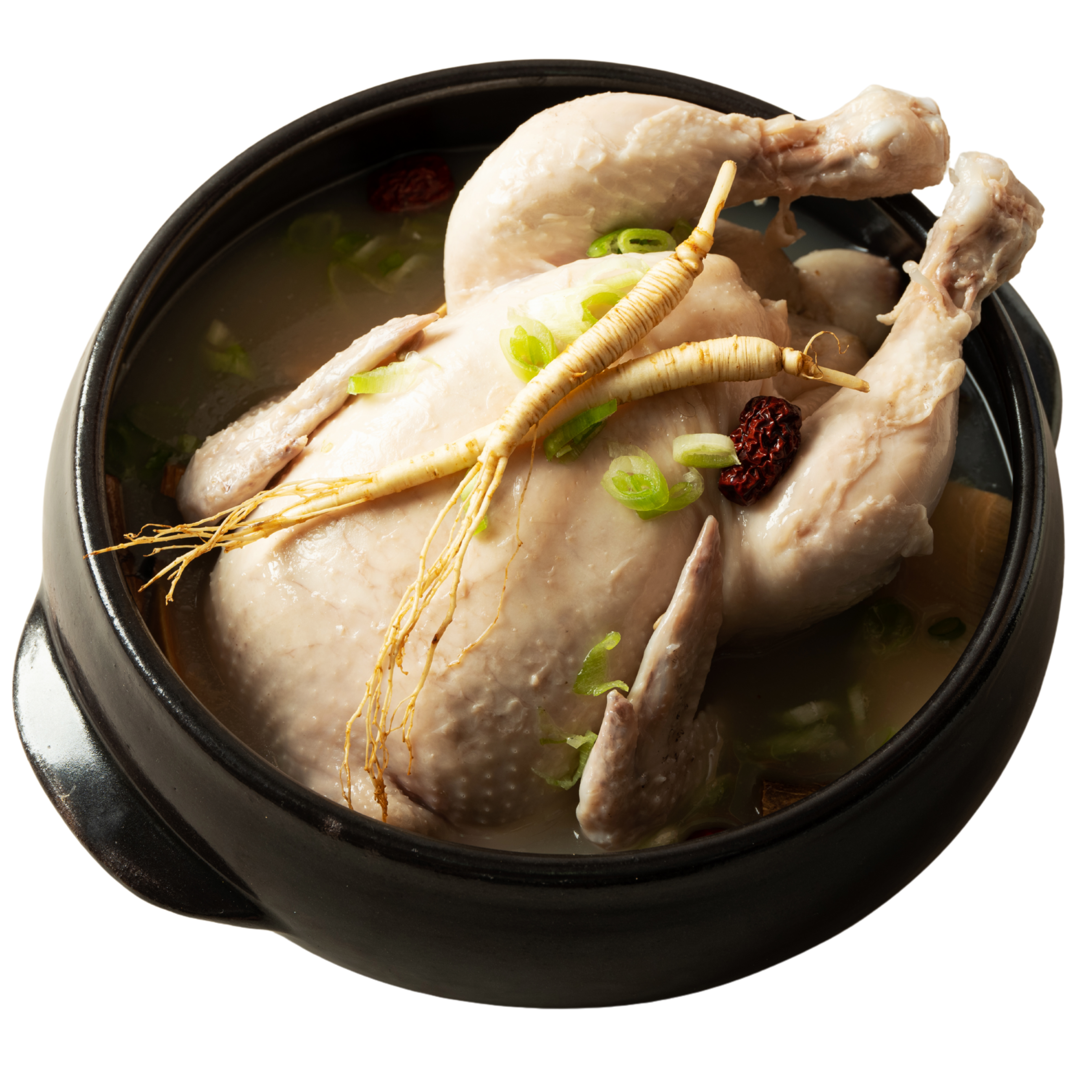 Traditional ginseng herbal chicken soup